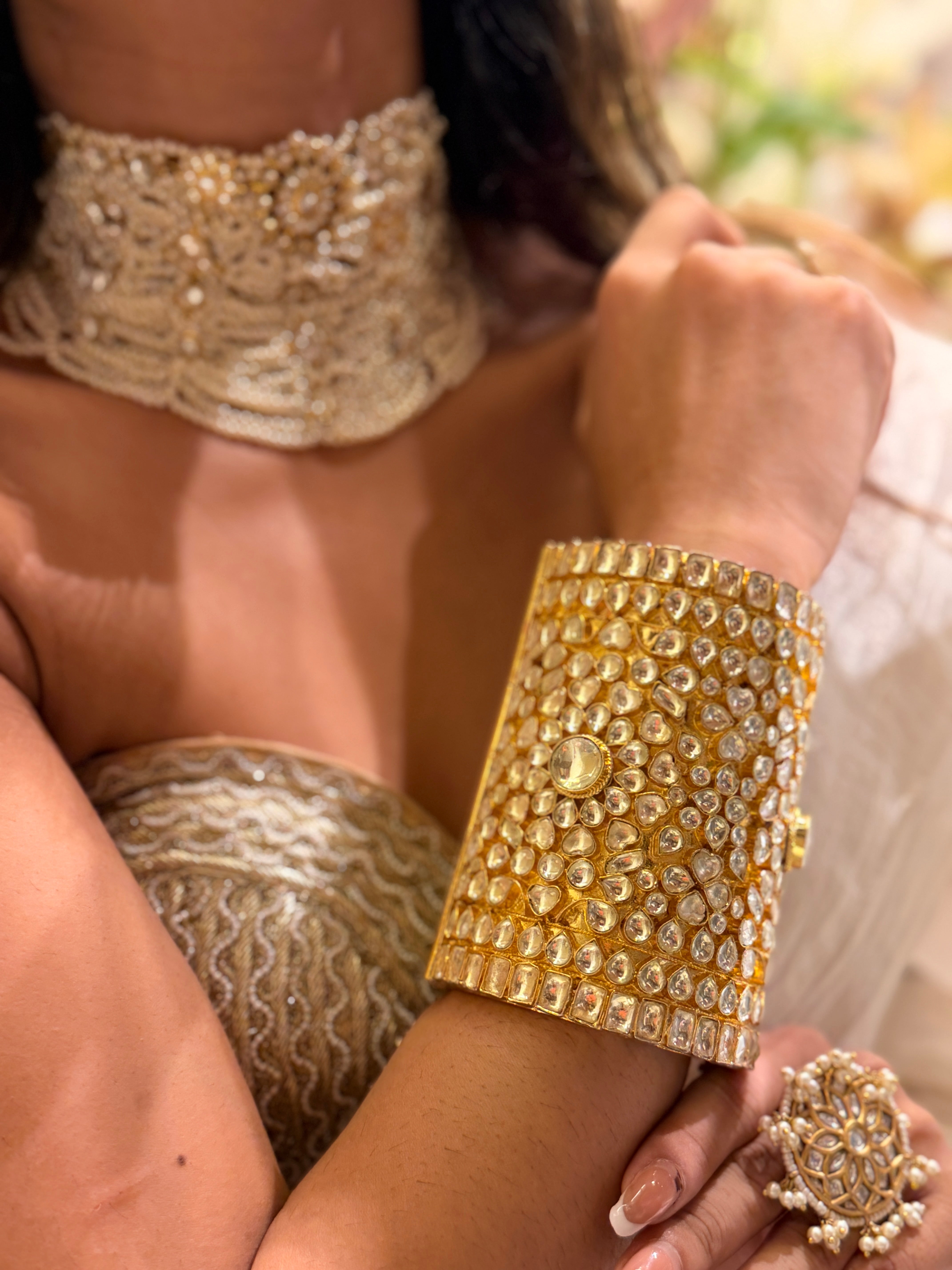Amber Bloom Cuff