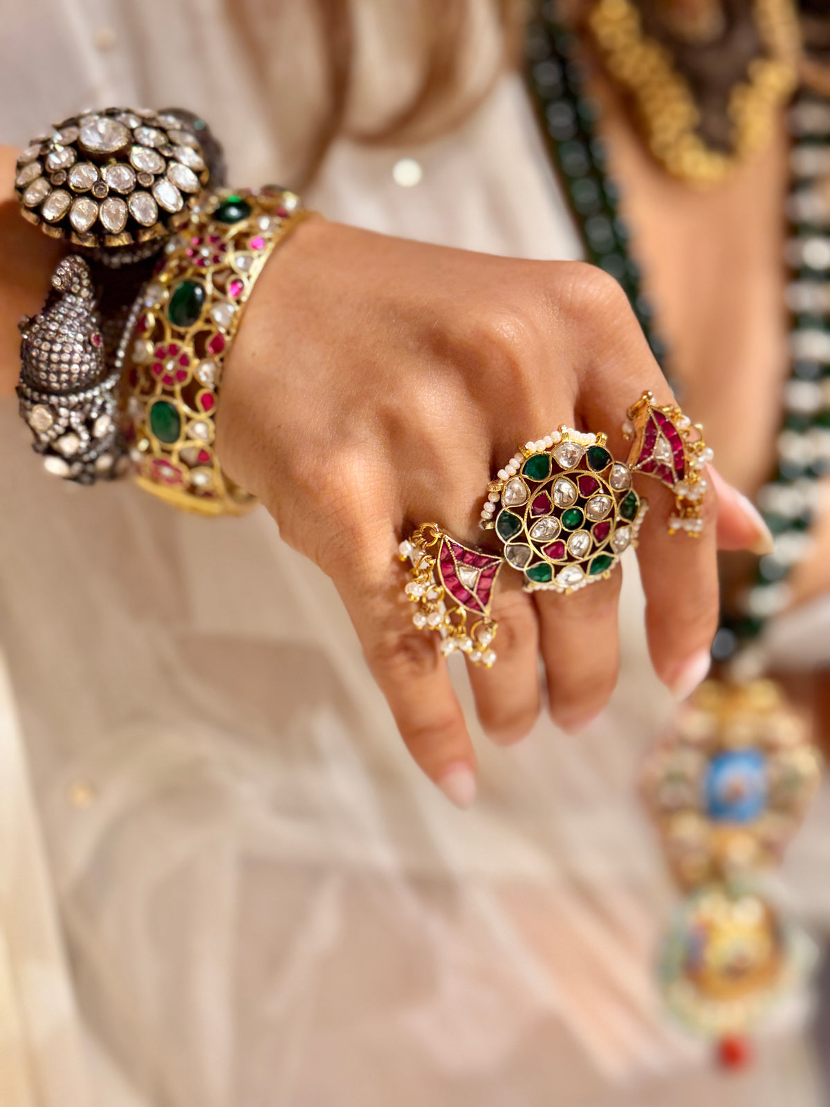 Indu Jadau Ring