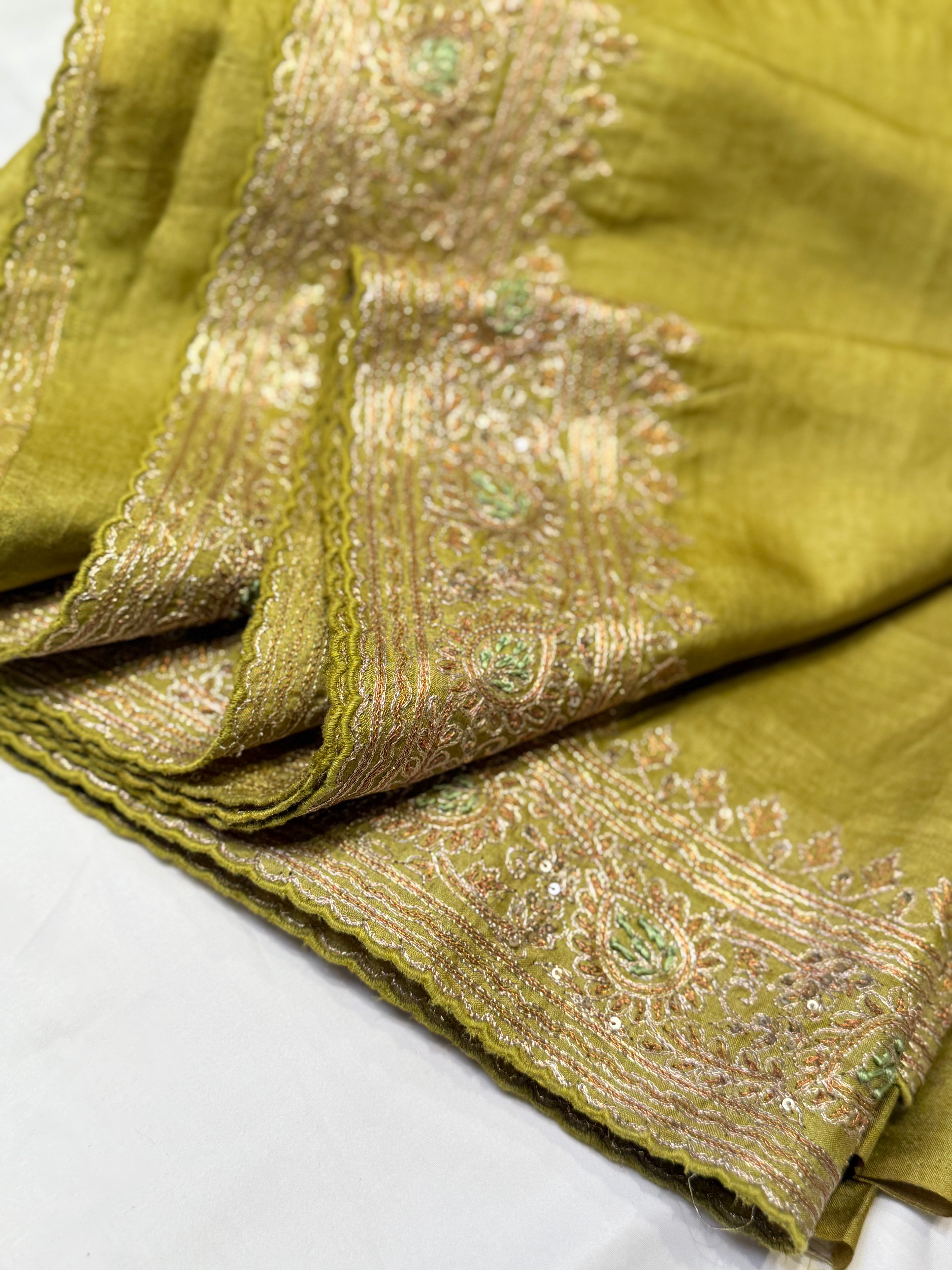 Panna Thread Pure Tussar Saree