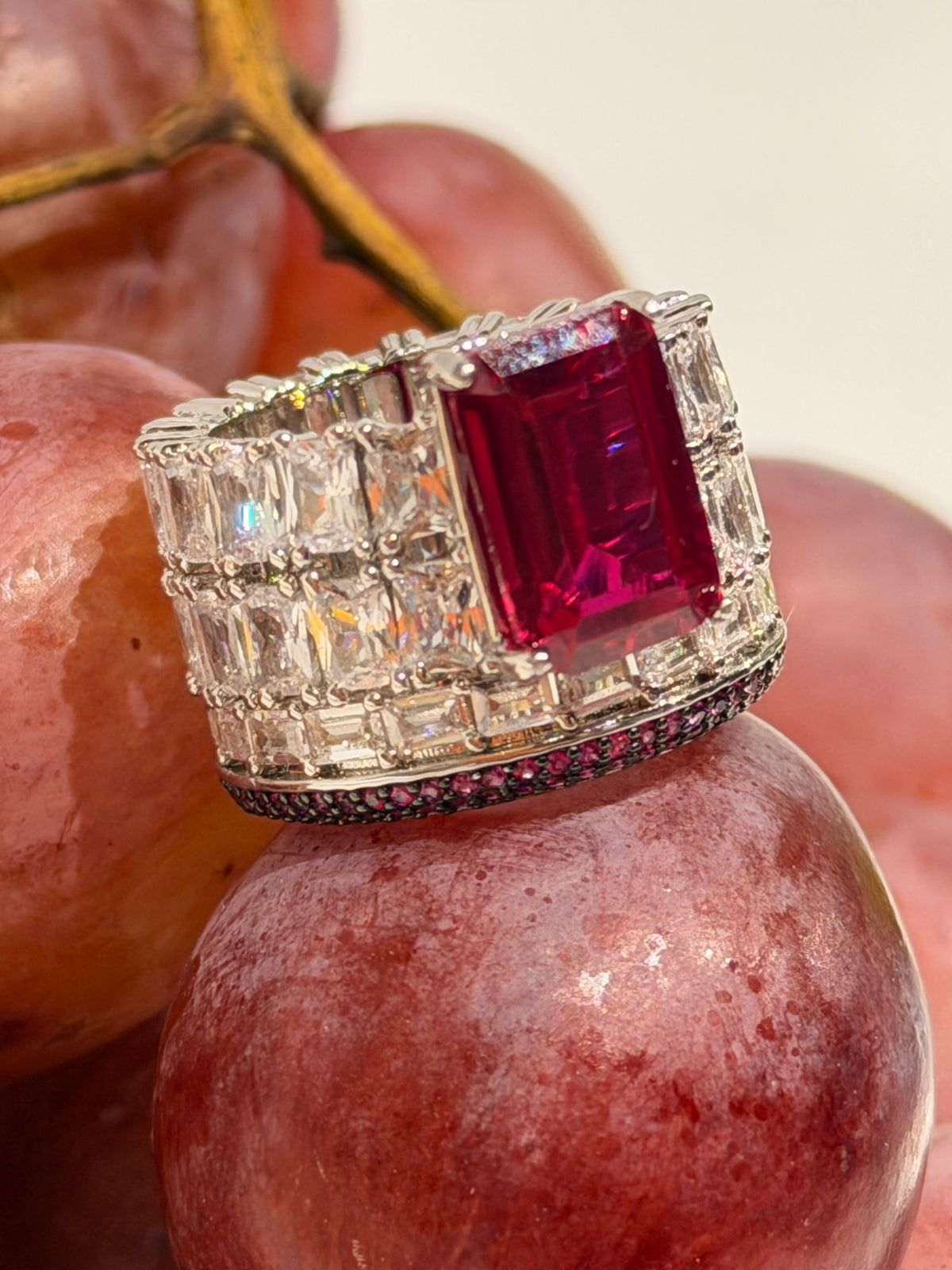 Berry Radiant Ring
