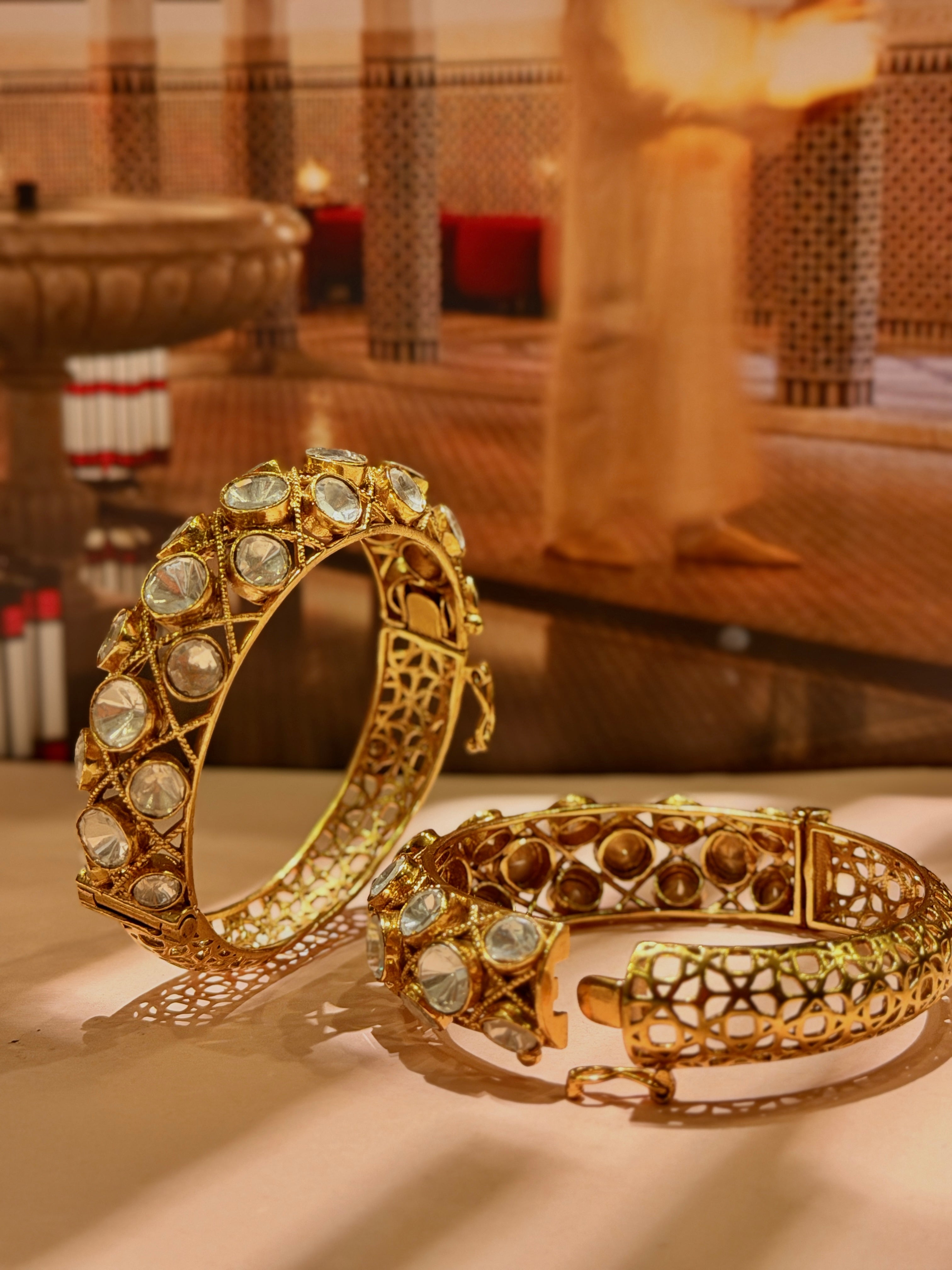 Rosette Bangle - Illuminate Luxe