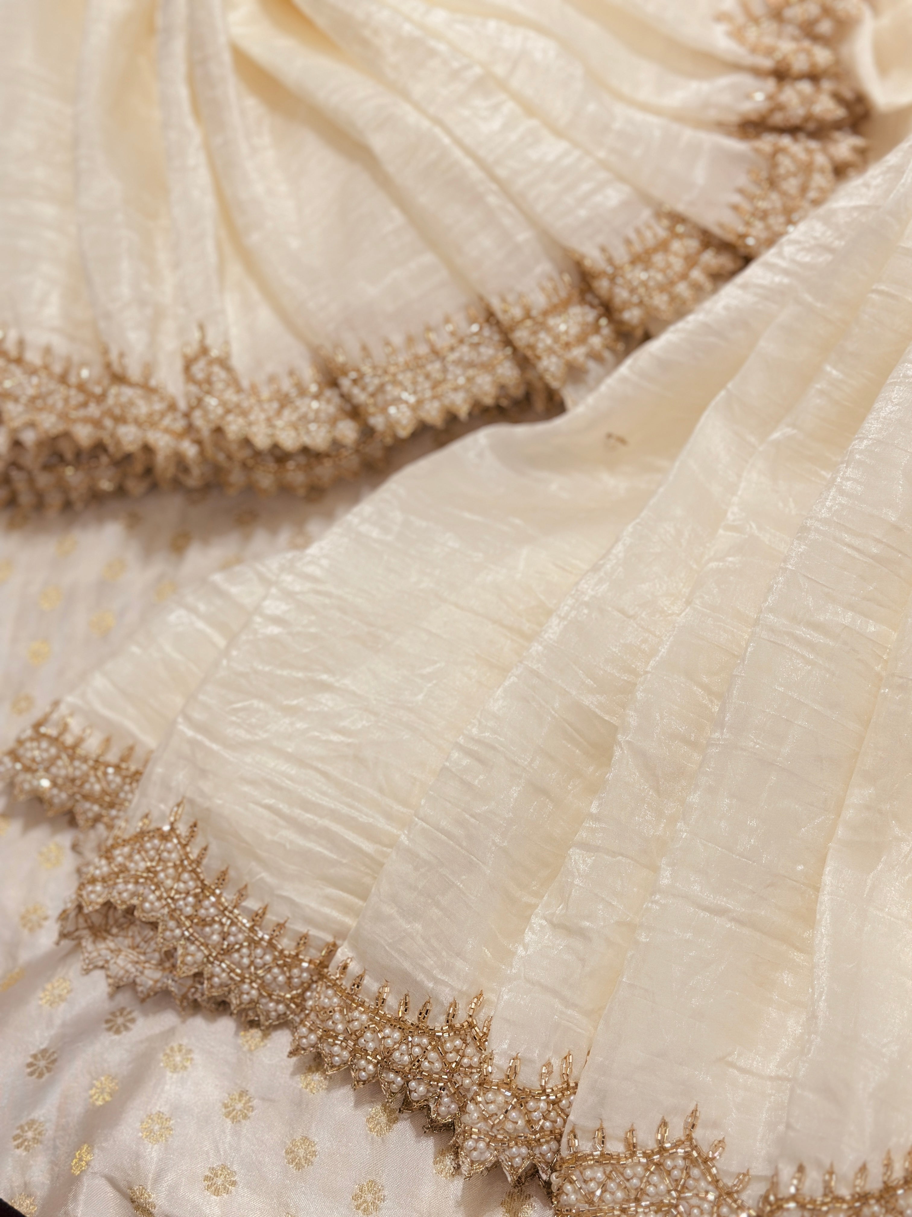 Ivory Moonlight Saree