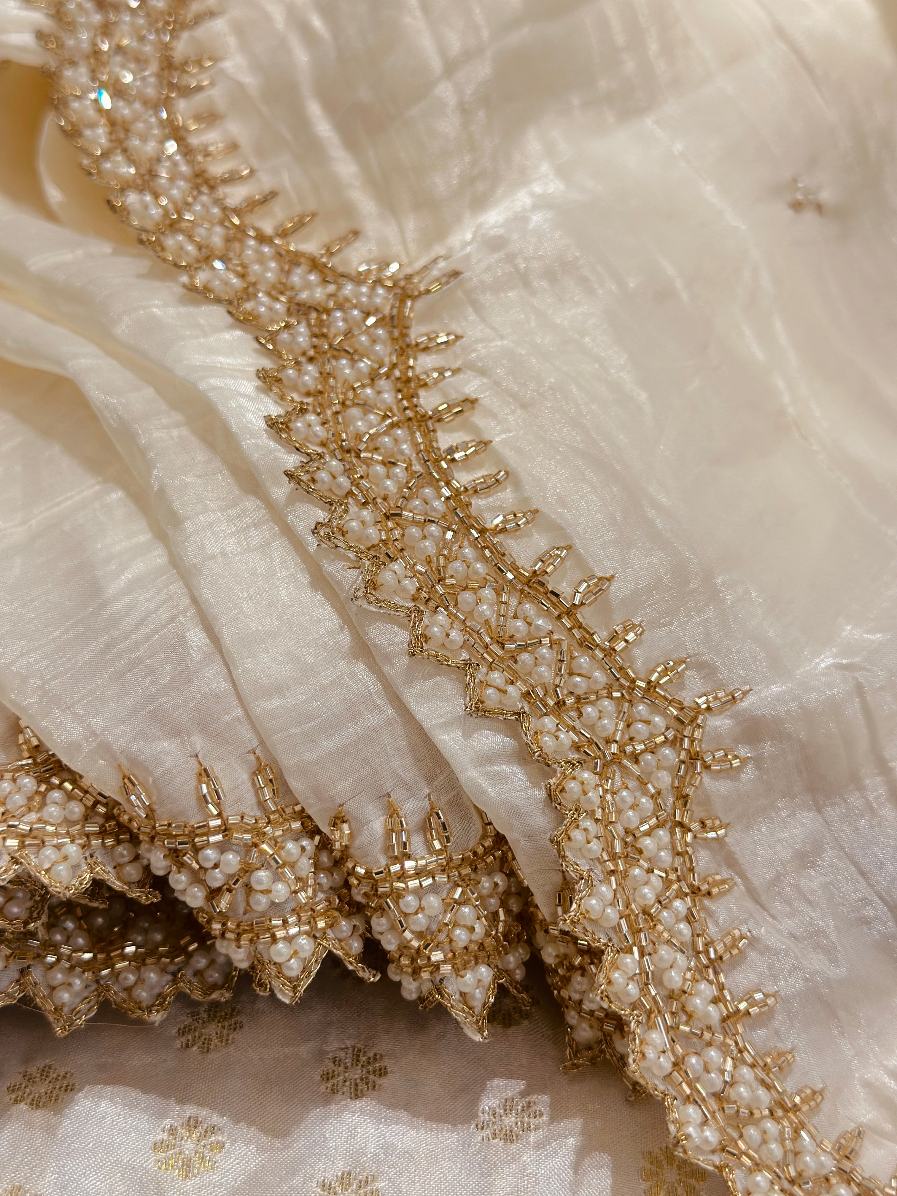 Ivory Moonlight Saree