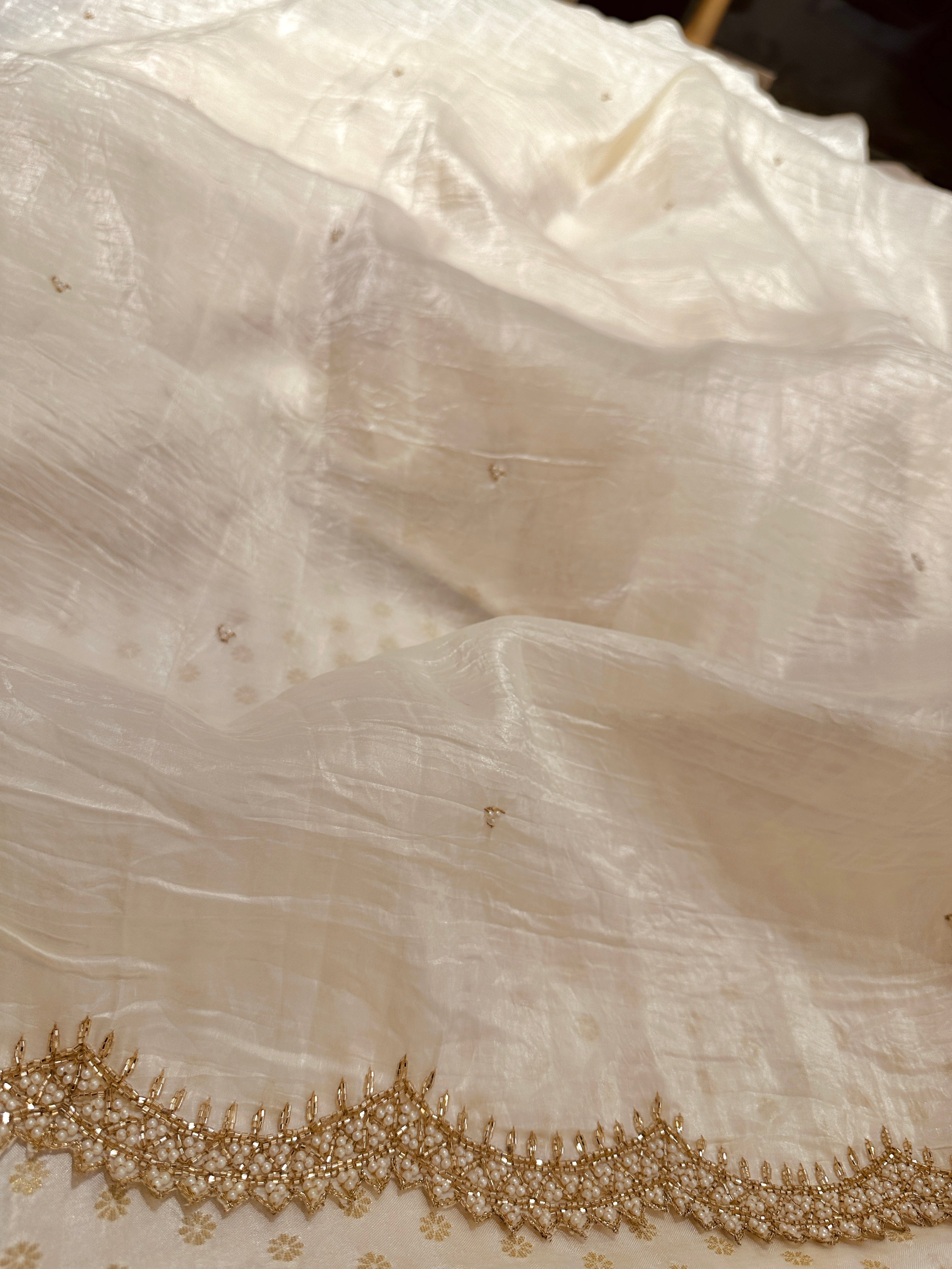 Ivory Moonlight Saree