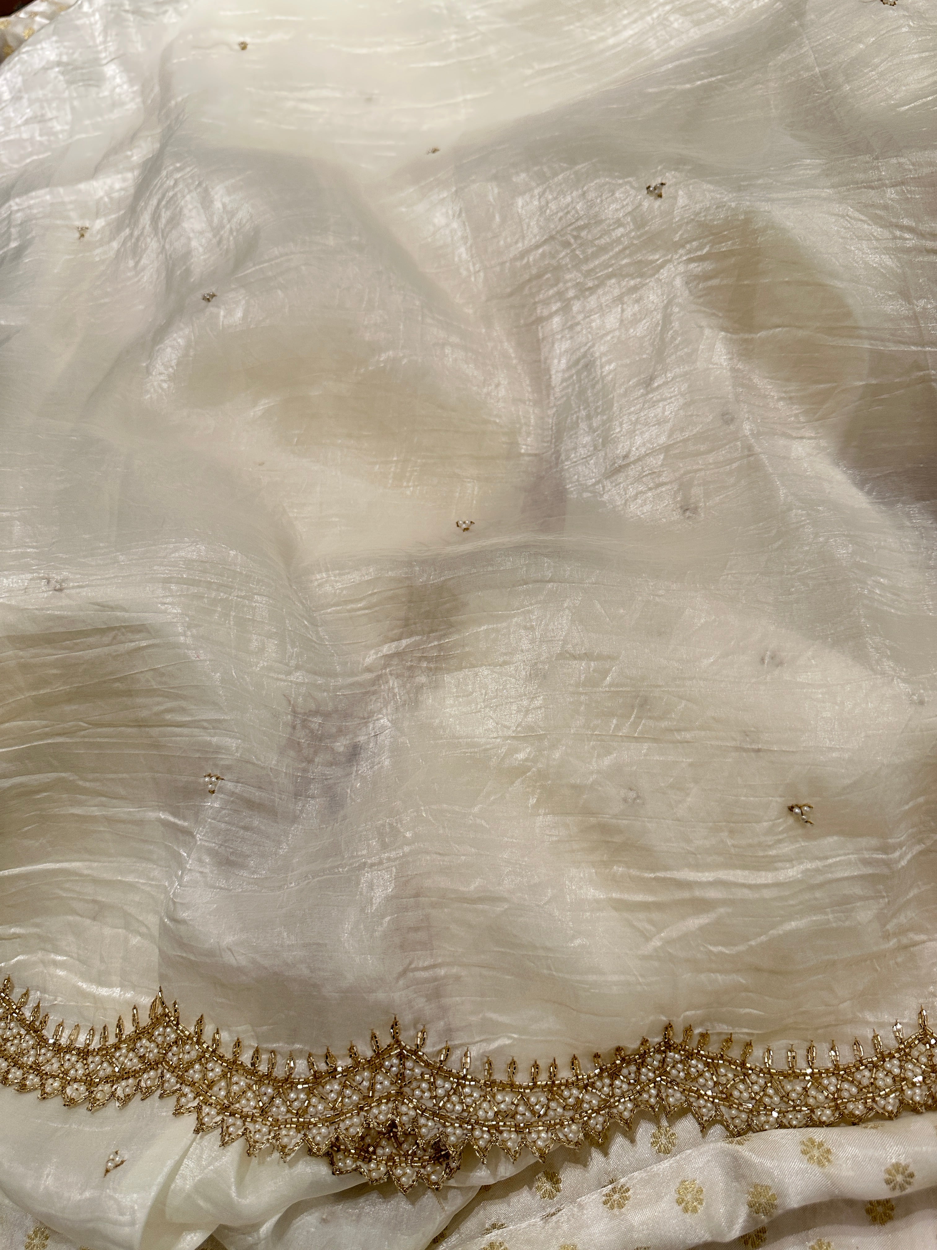 Ivory Moonlight Saree
