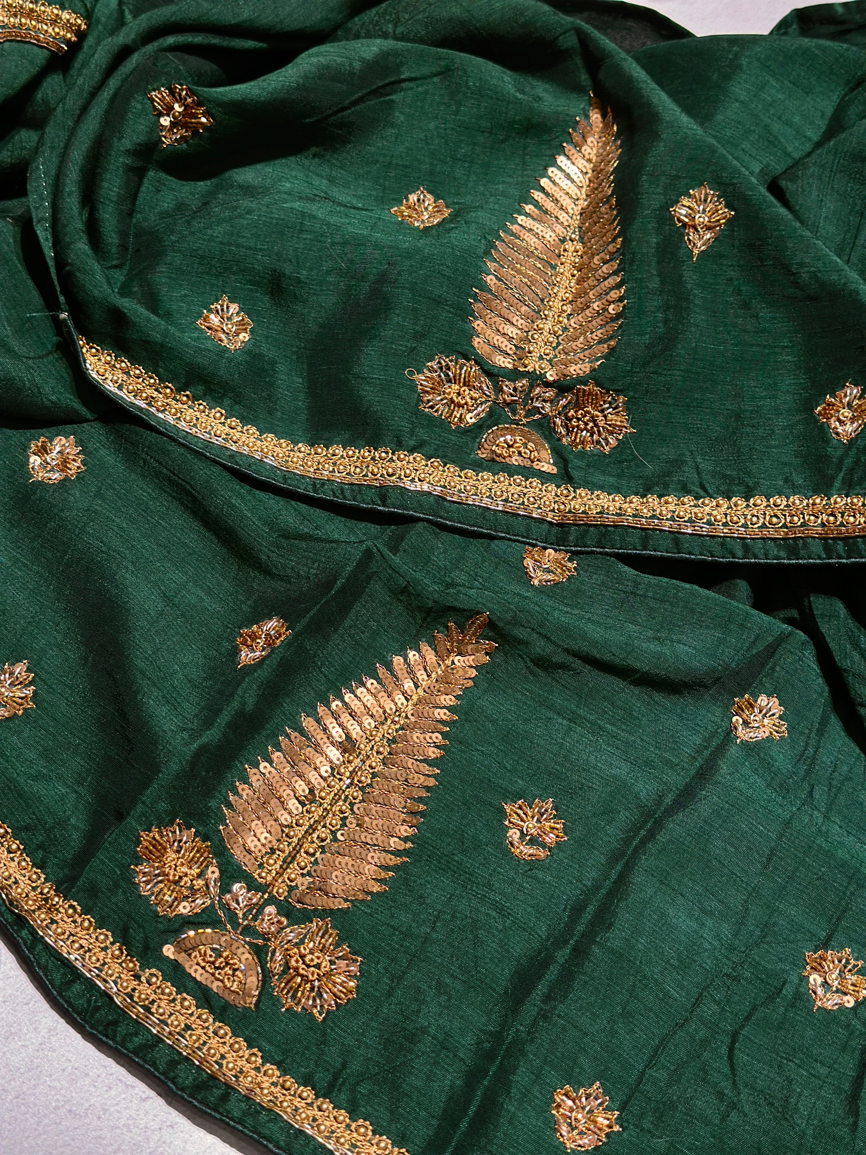 Green Fern Saree