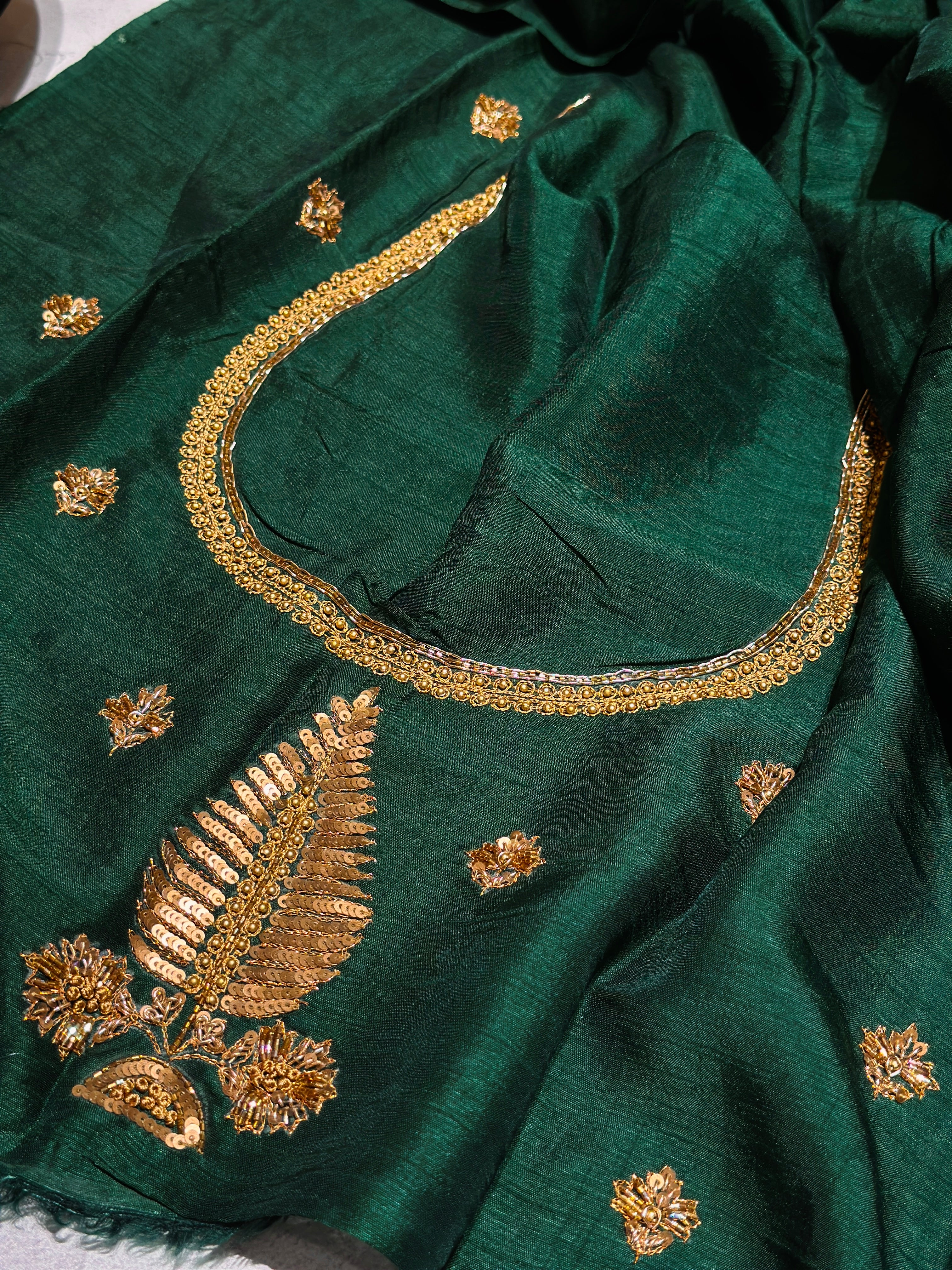 Green Fern Saree
