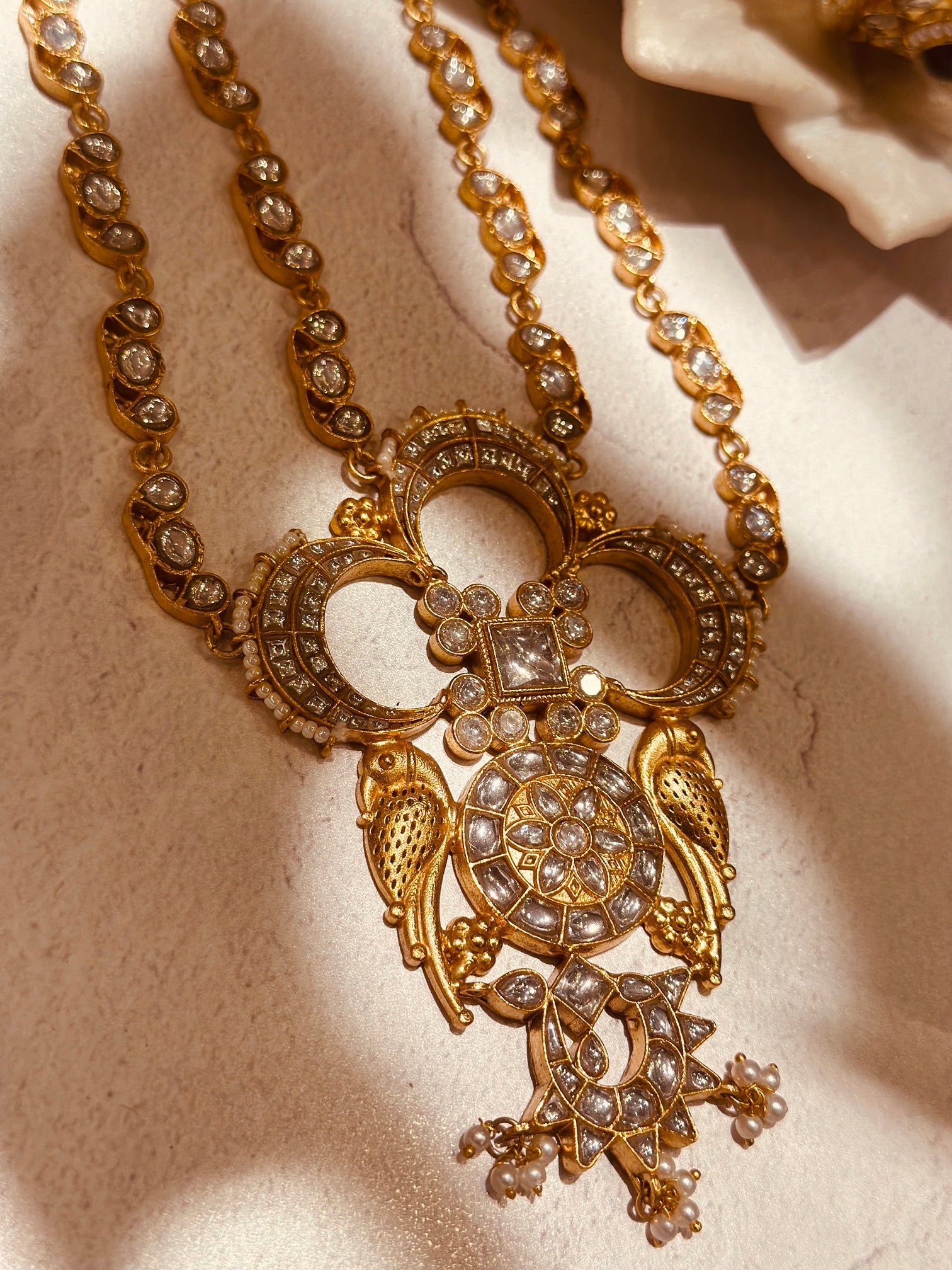 Jadau Mor Bali Necklace