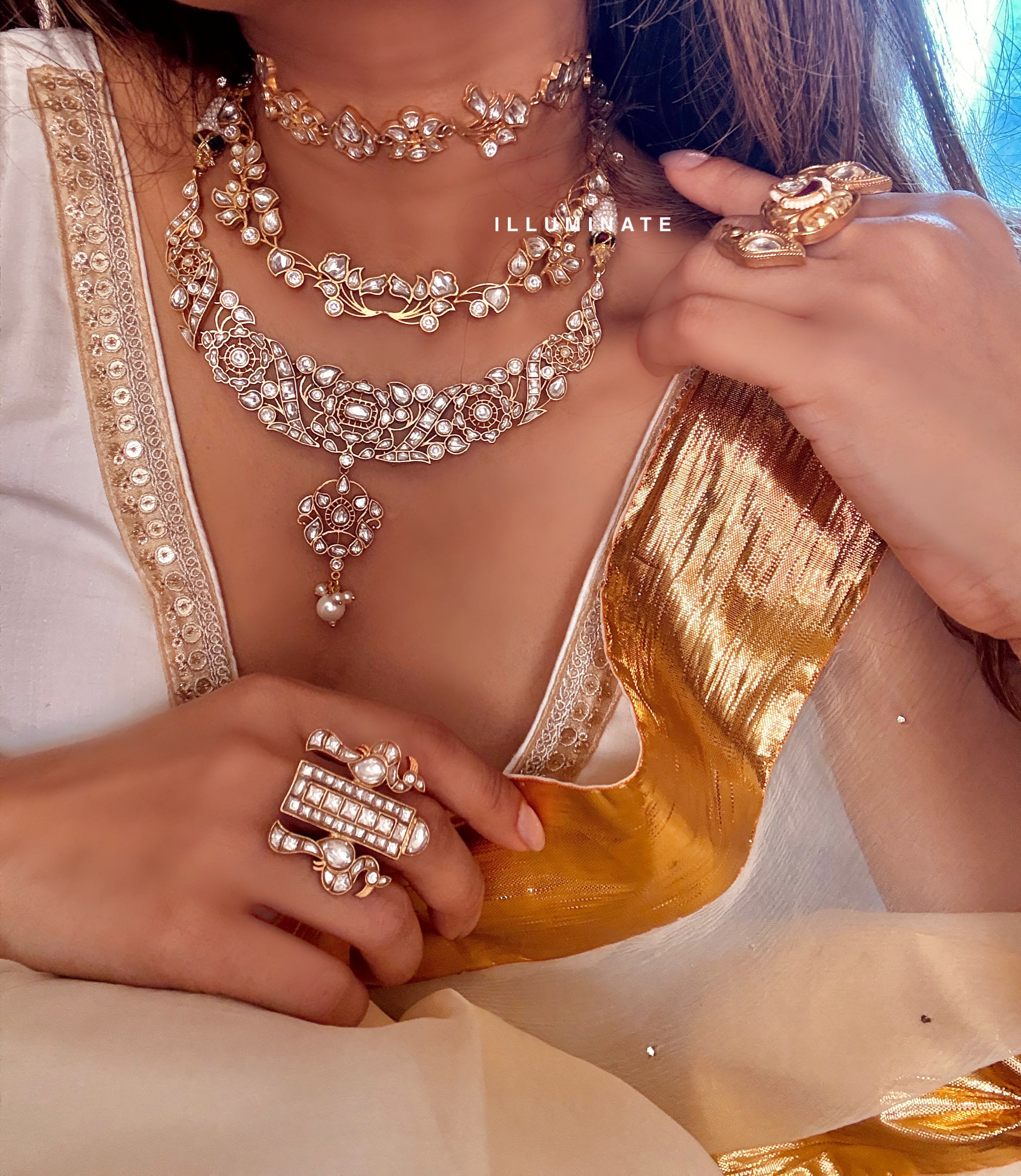 Sleek jadau komal Choker