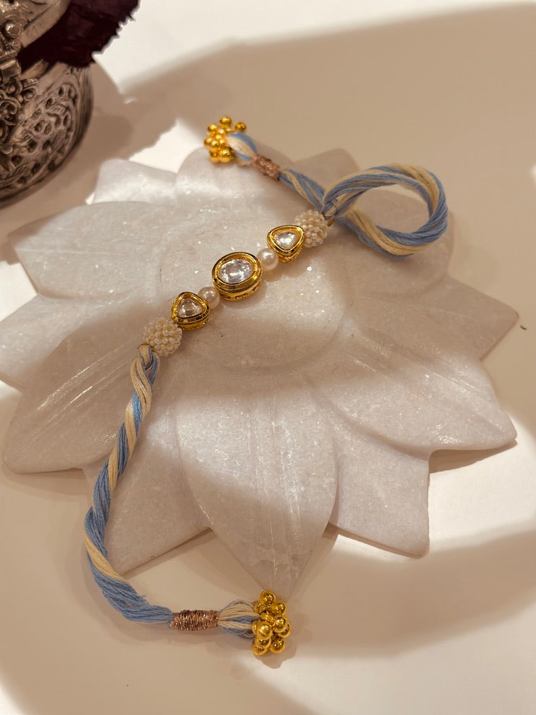 Kundan Thread Rakhi