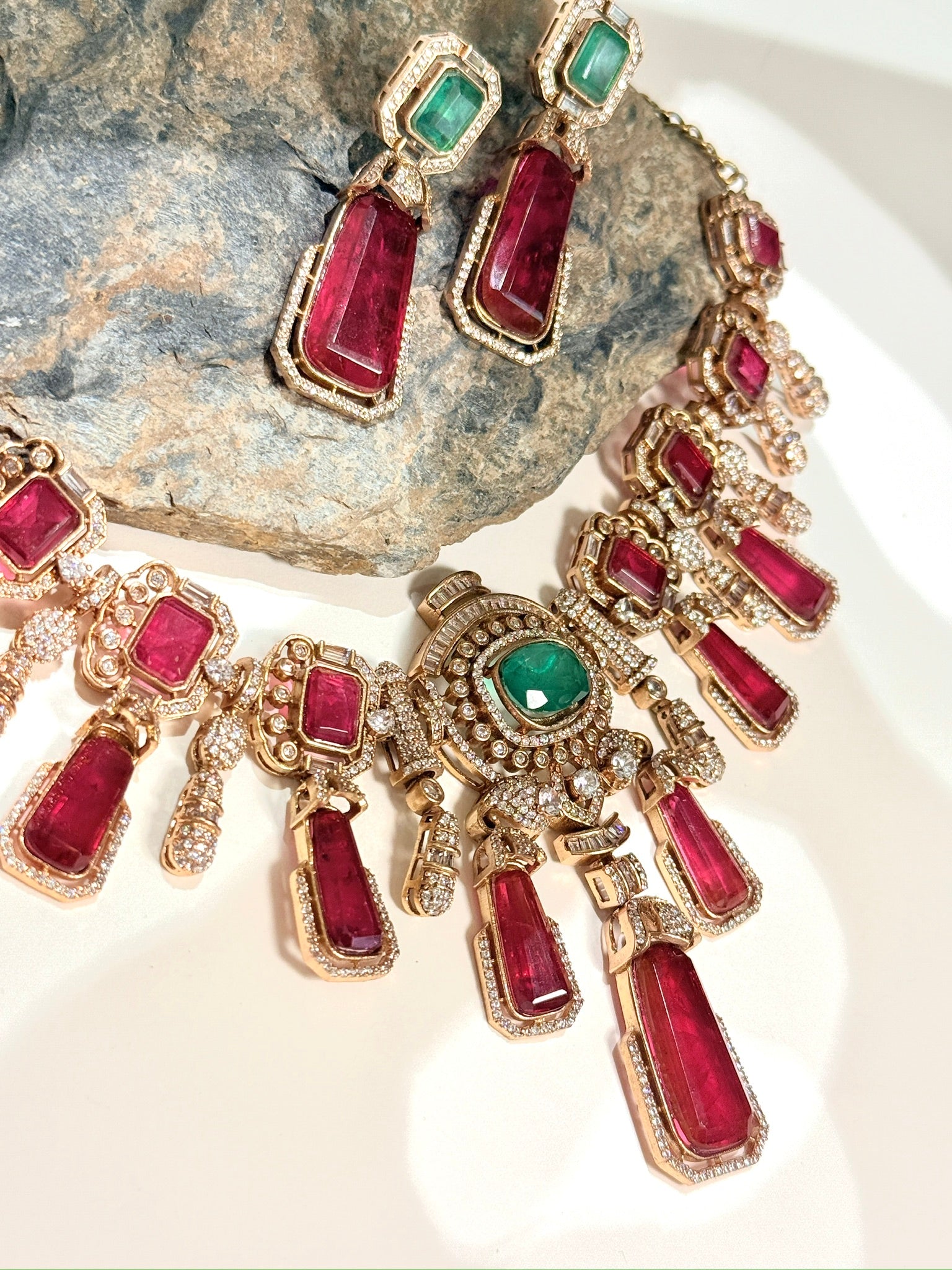 Suhani- Red Mint Necklace