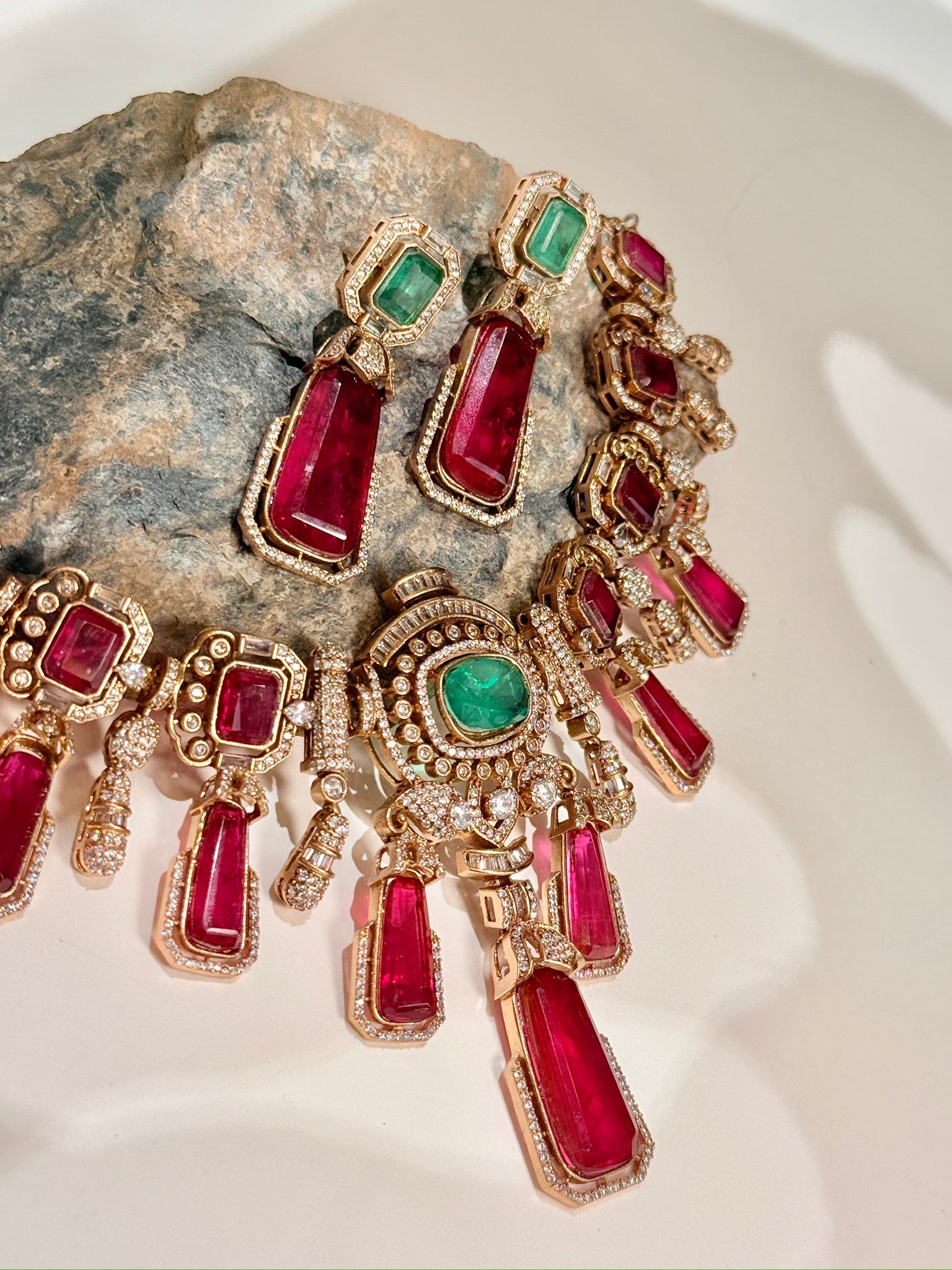 Suhani- Red Mint Necklace