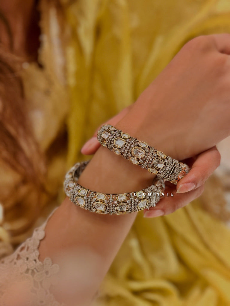 Polki Zircon Bangle