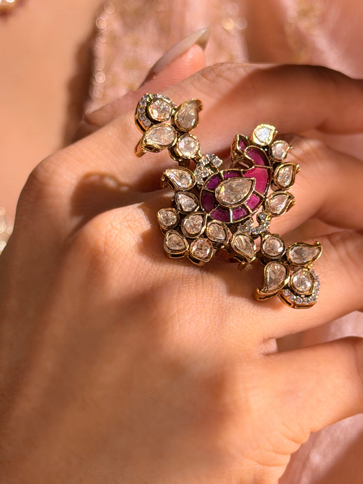 Shahi Gulshan Ring - Ruby