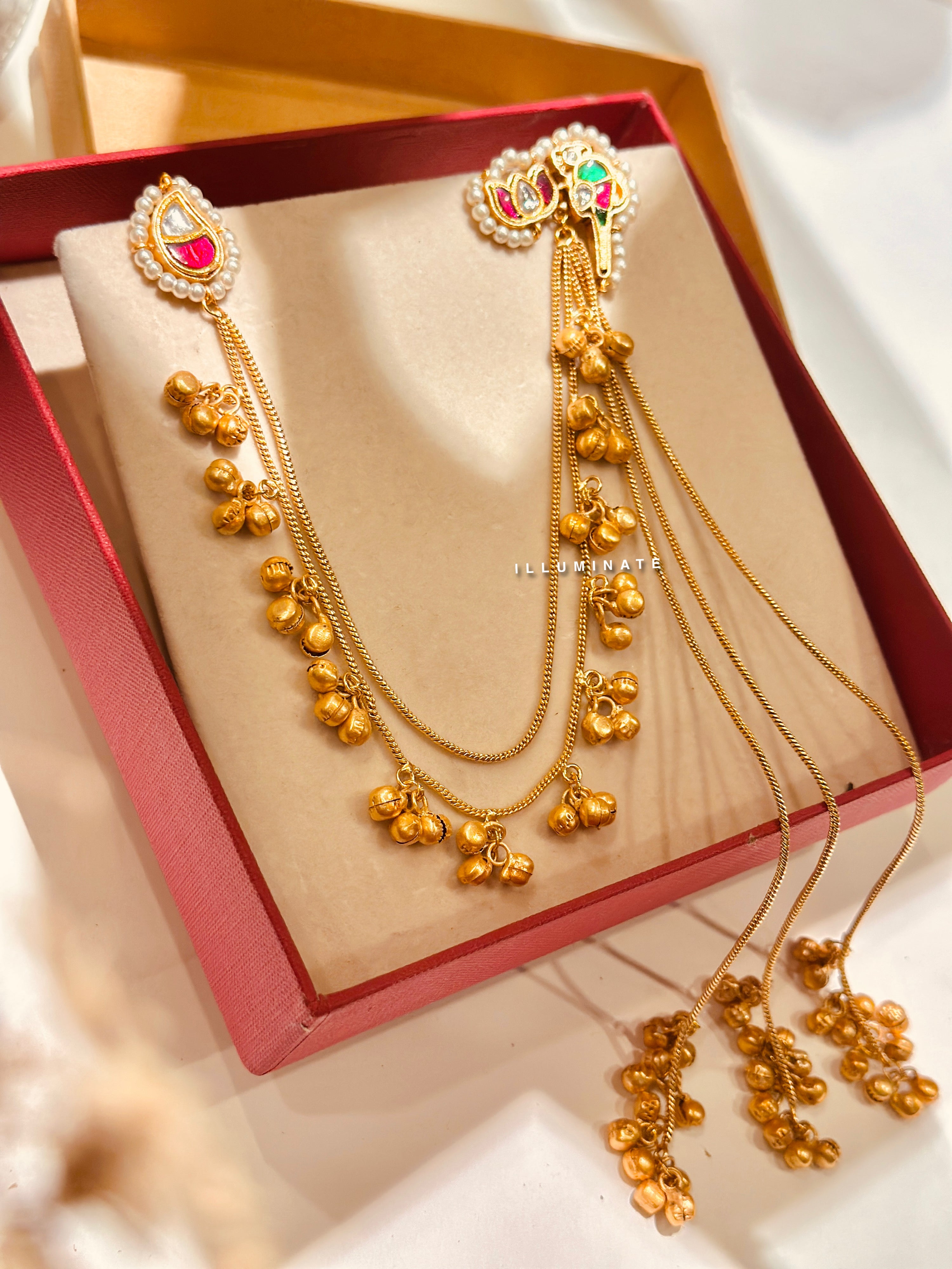 Komal Peacock Ear Chain