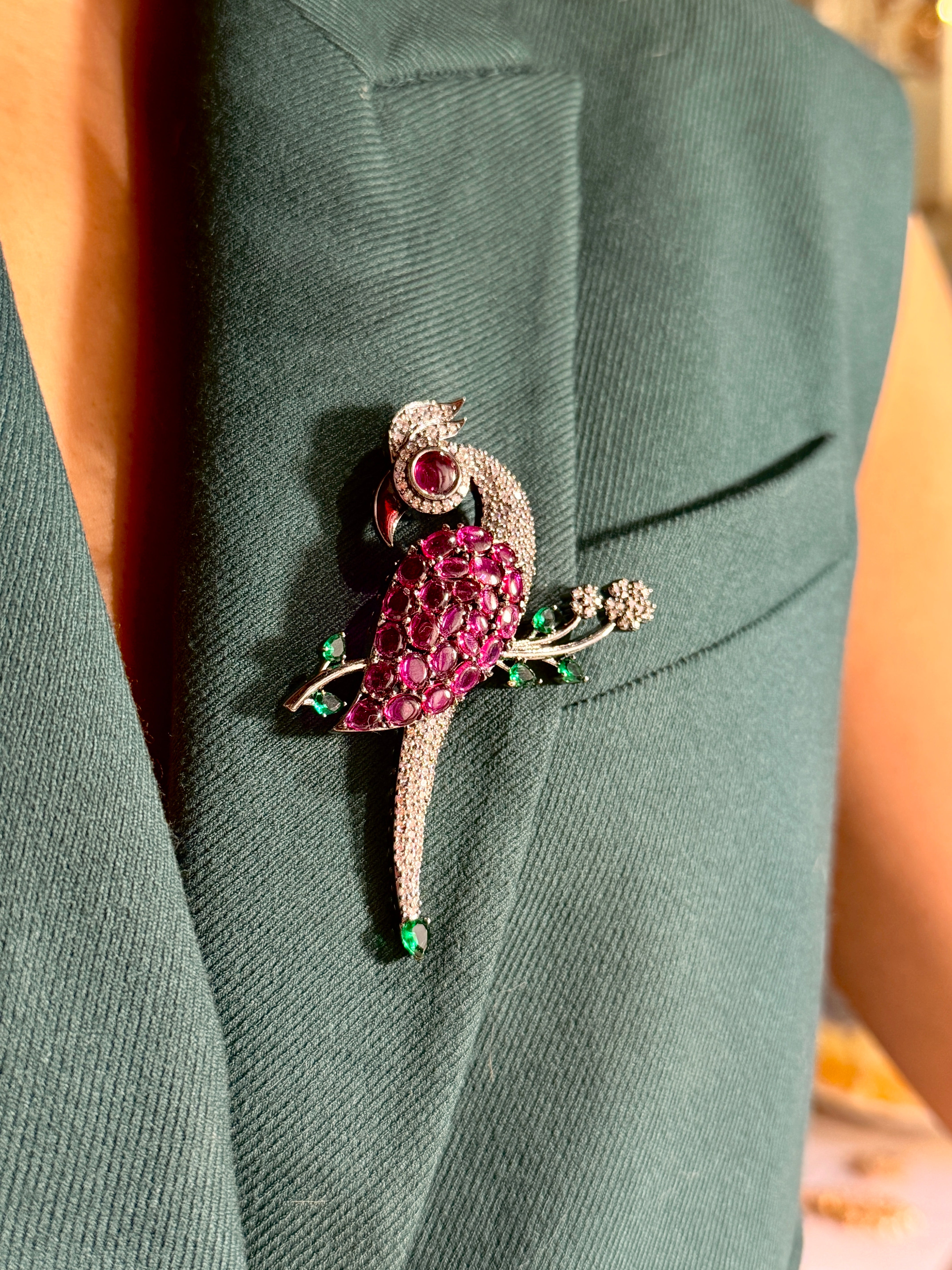 The Grace Peacock Brooch