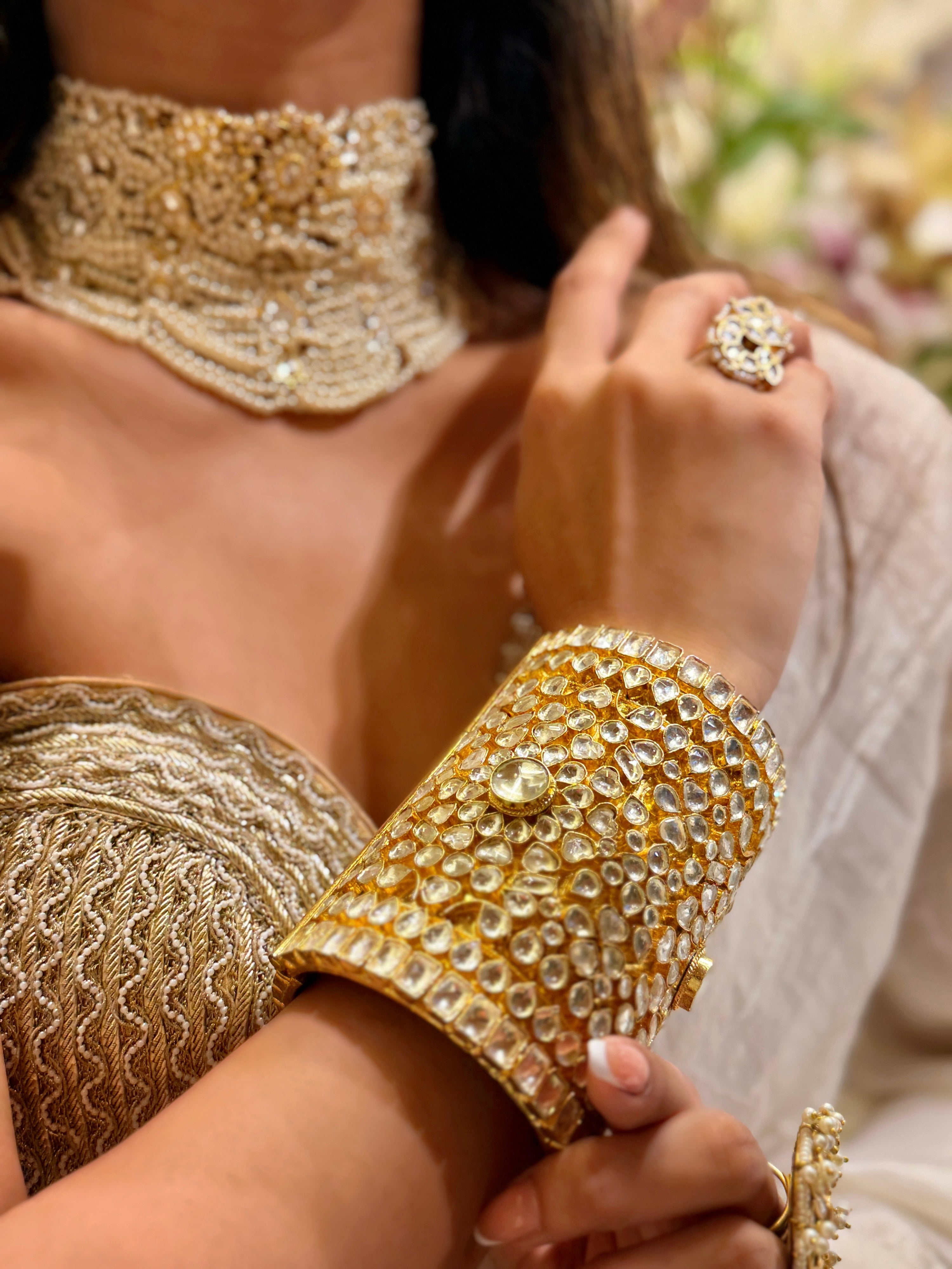 Amber Bloom Cuff