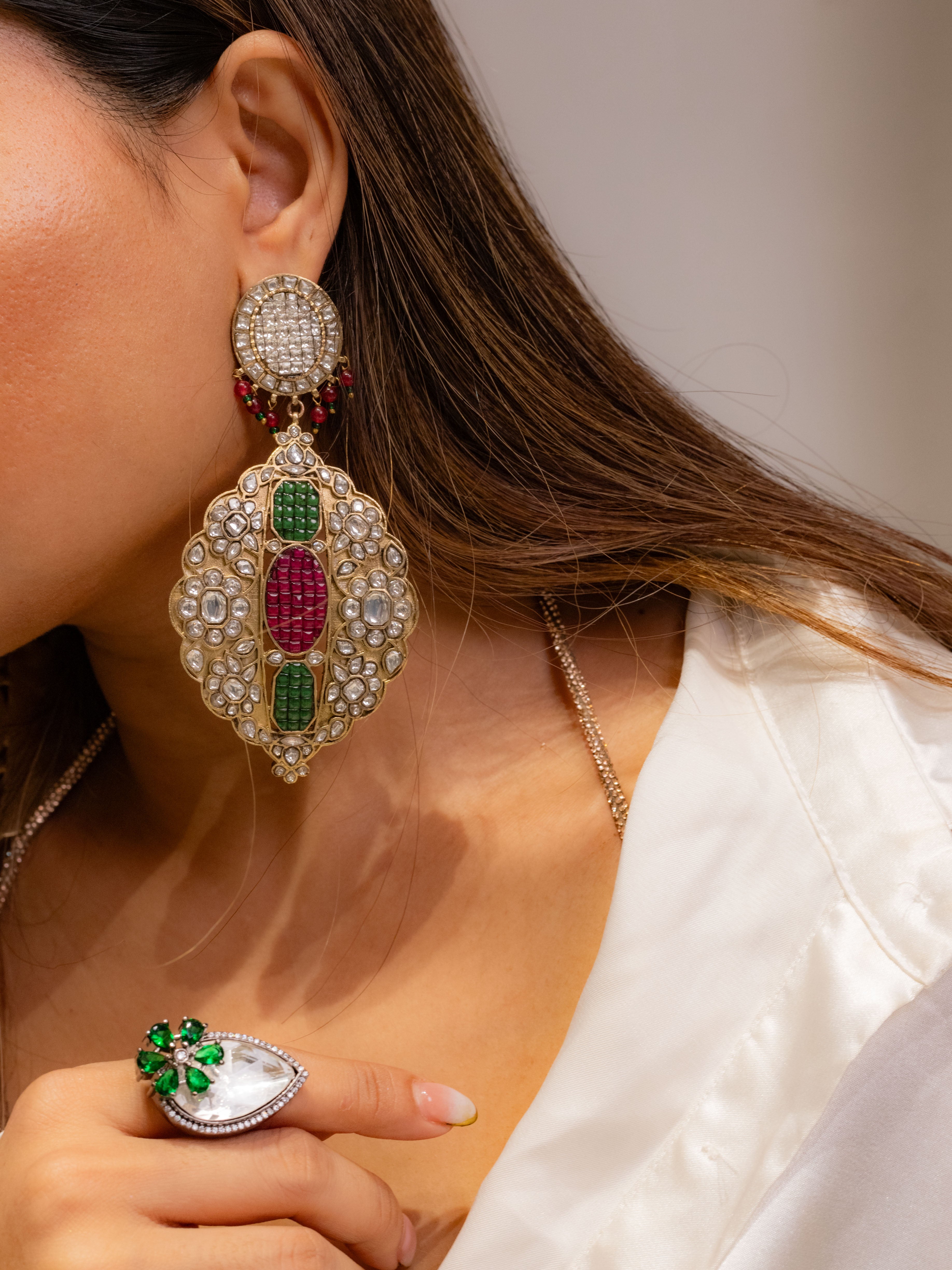Nizami Gulbahar Earrings-Mahira