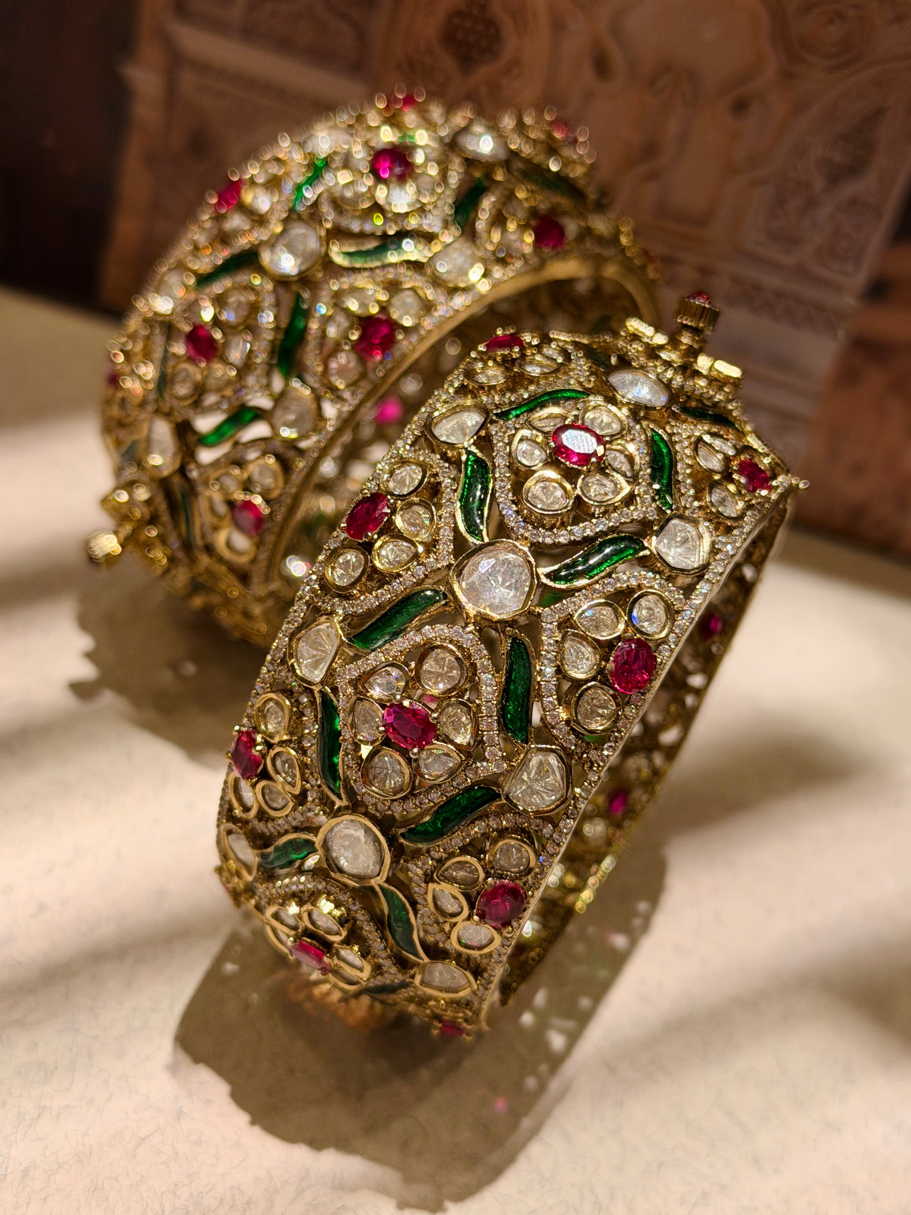 Stuti Ruby-Emerald Bangle