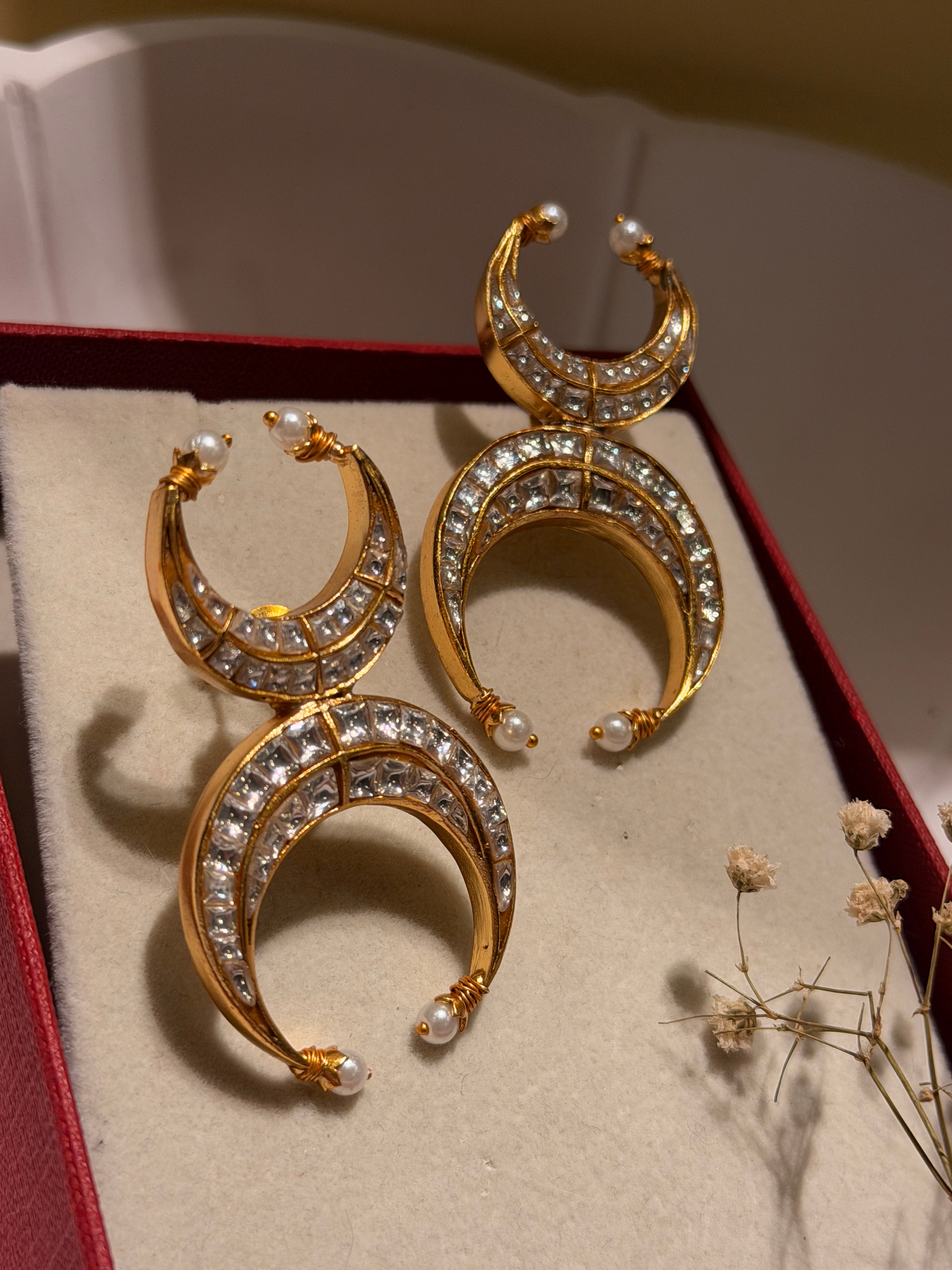 Double crescent Earrings