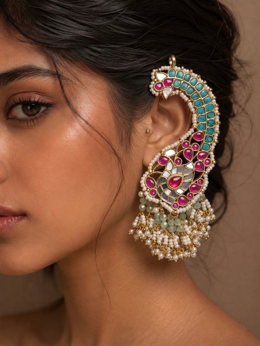 Mrigya Jadau Earcuff