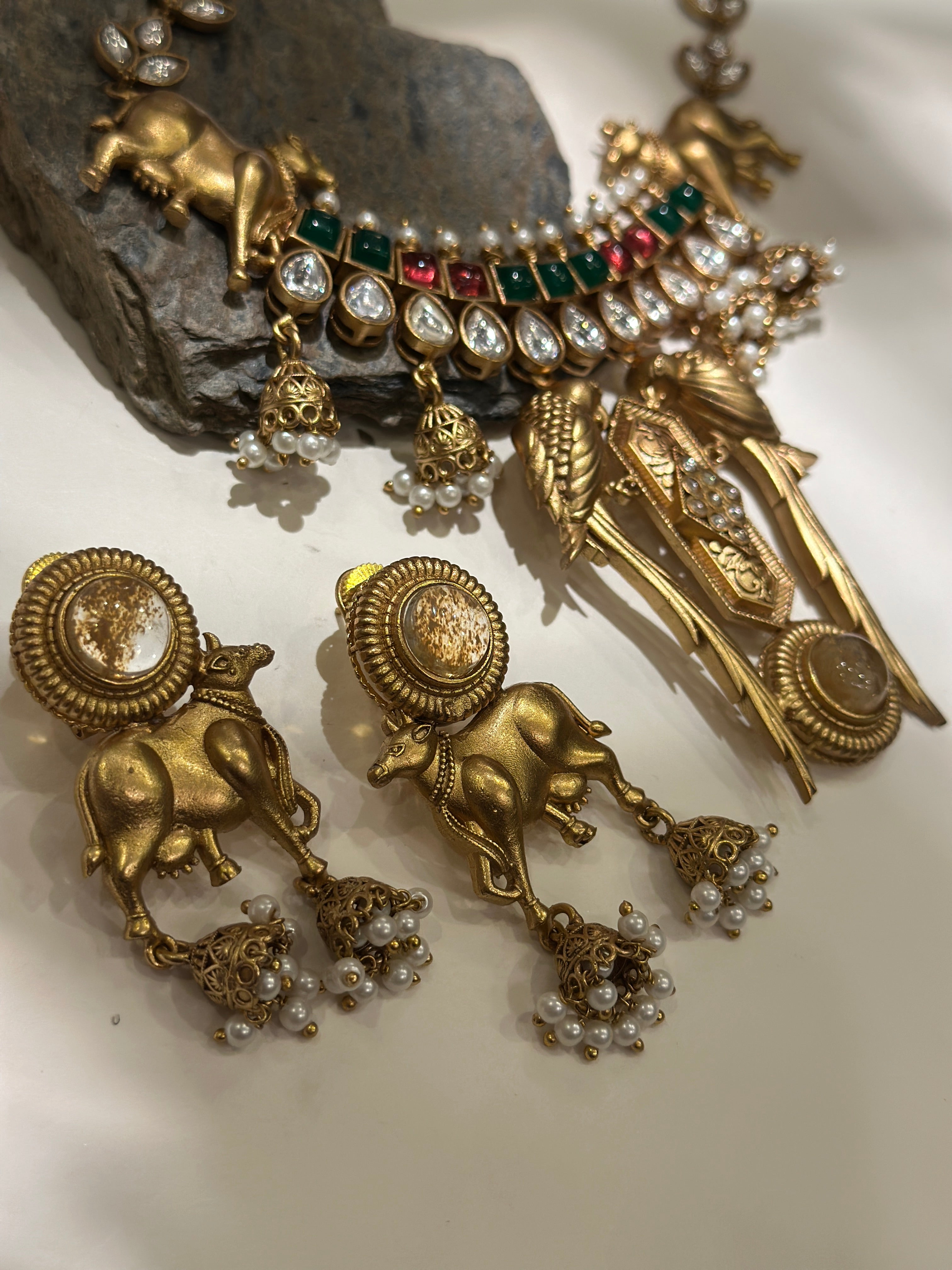 Kamadhenu Pankhuri Heritage Necklace
