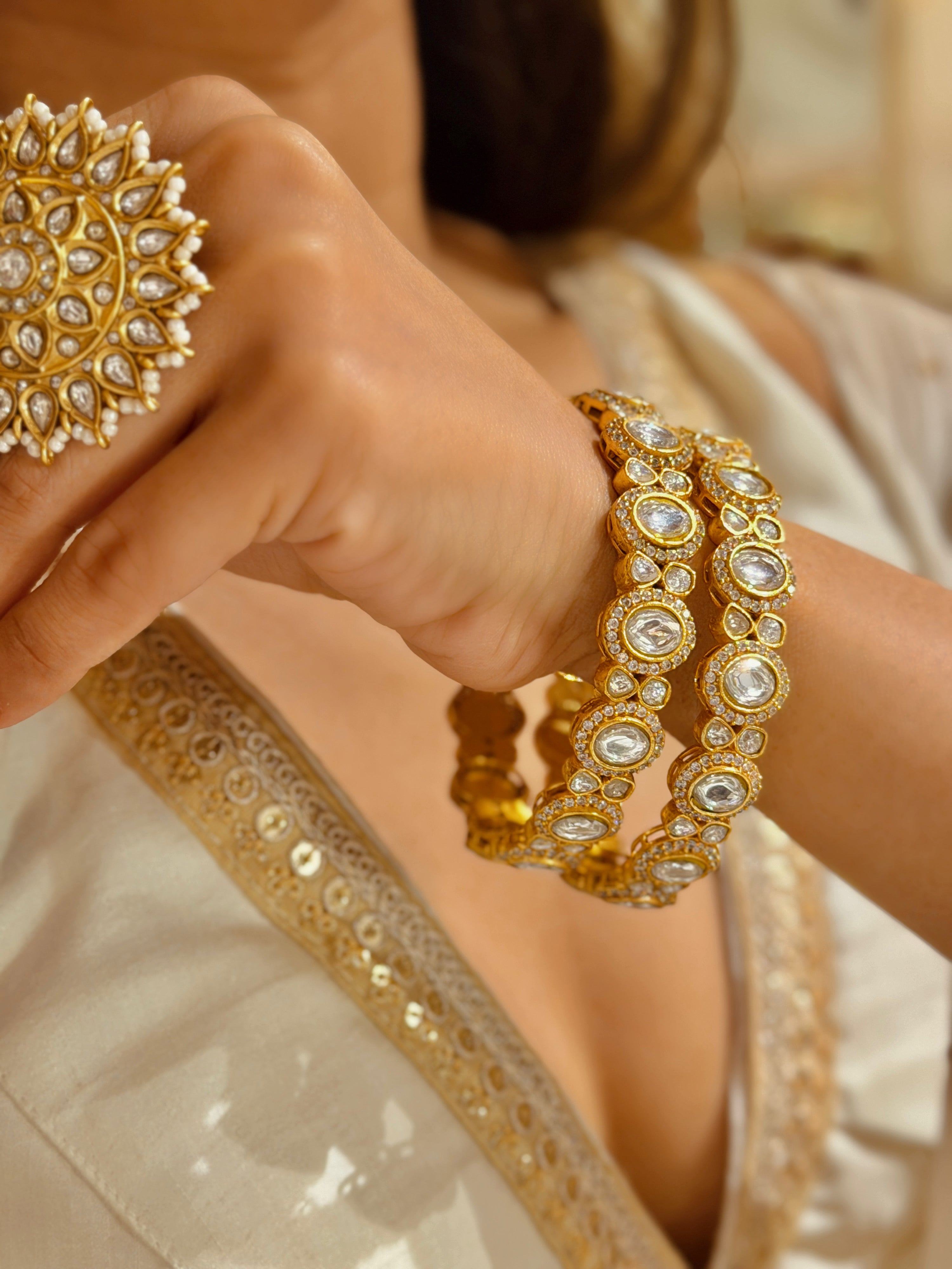 Leena Kundan bangle
