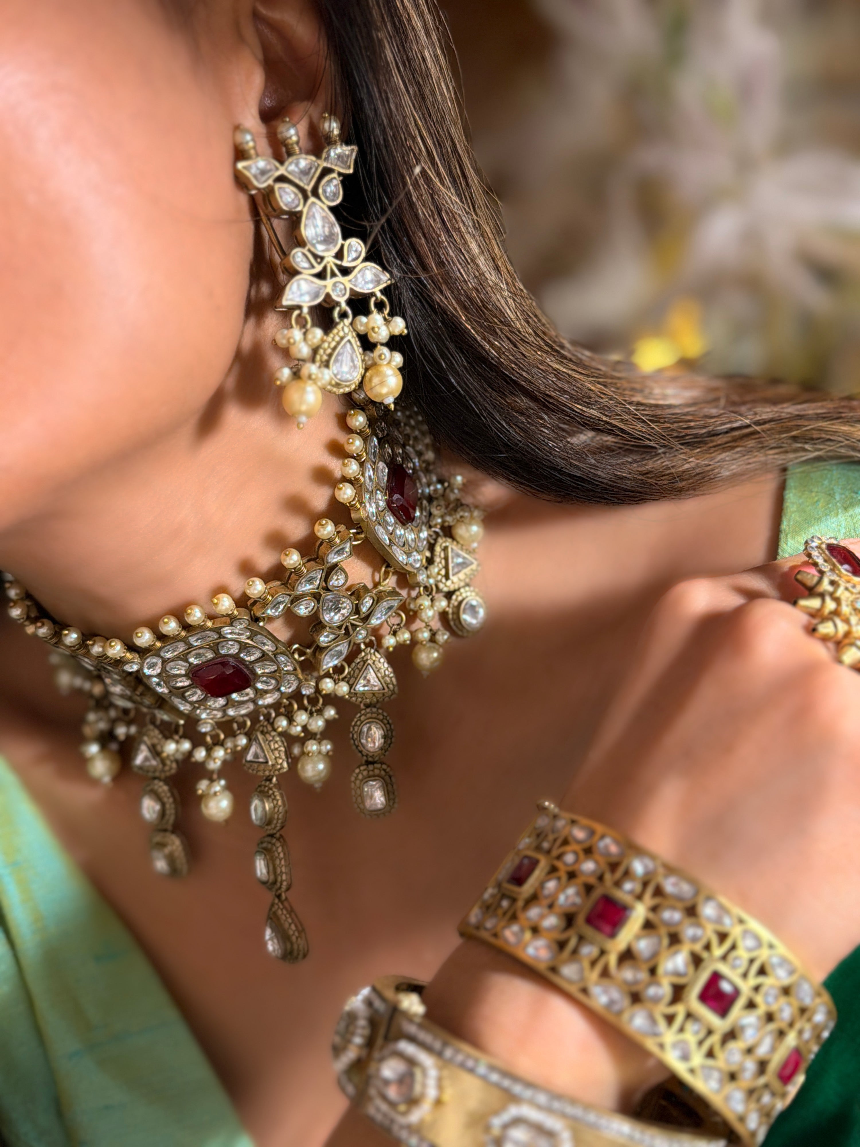 Rukhsaar Polki Choker -Mahira
