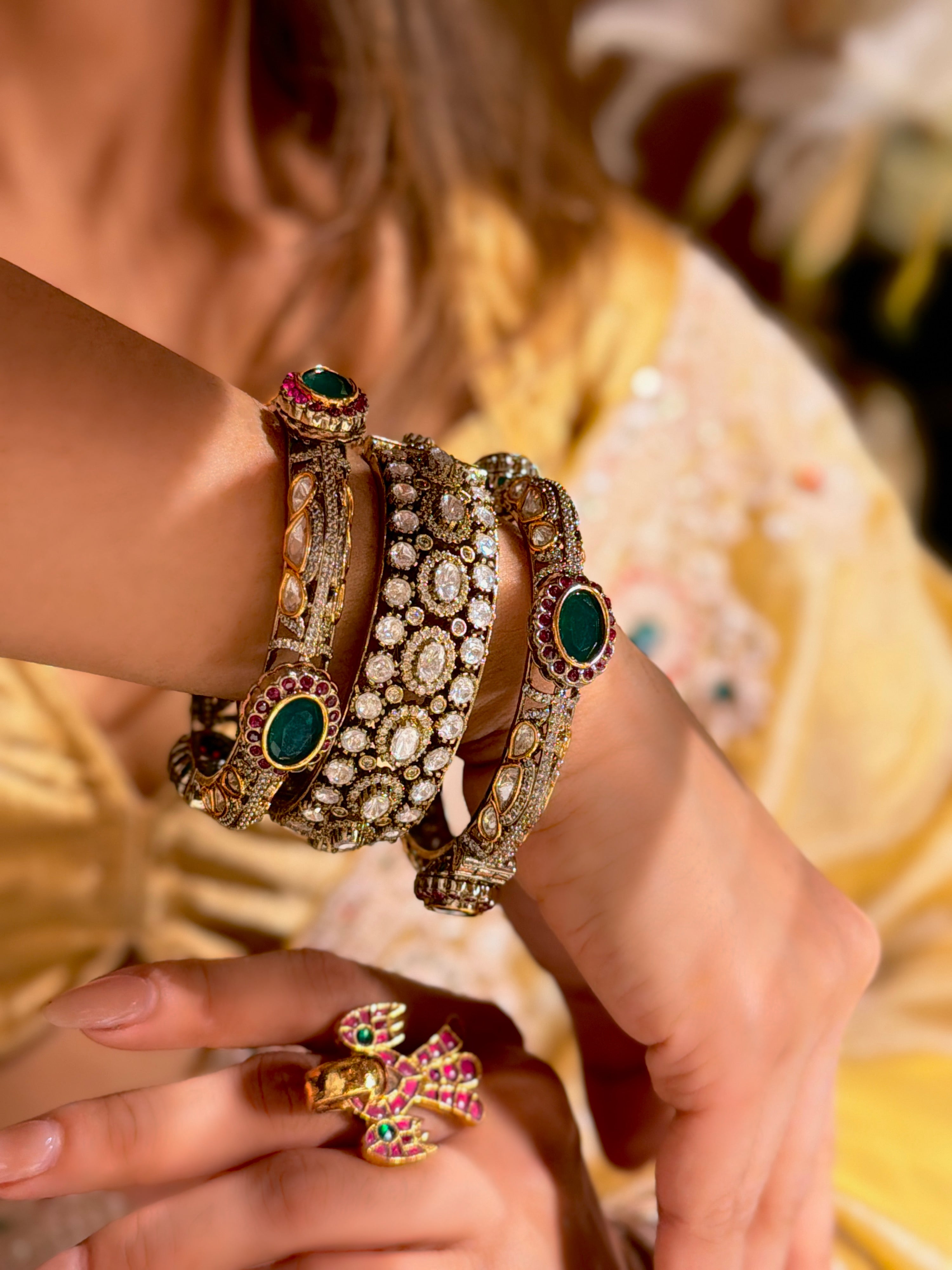 Opulent Vine Bangles