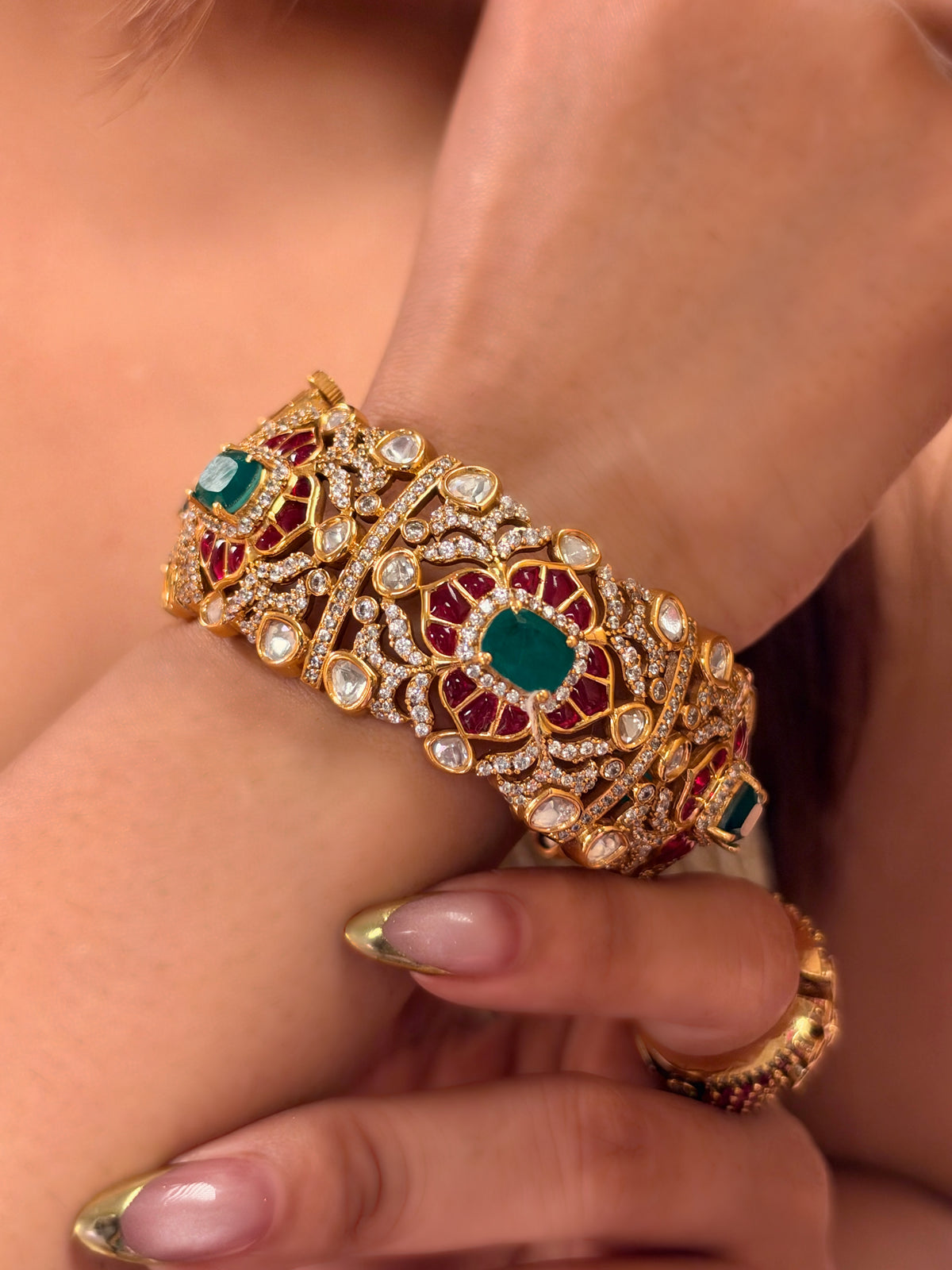 Heeraka polki Bangle