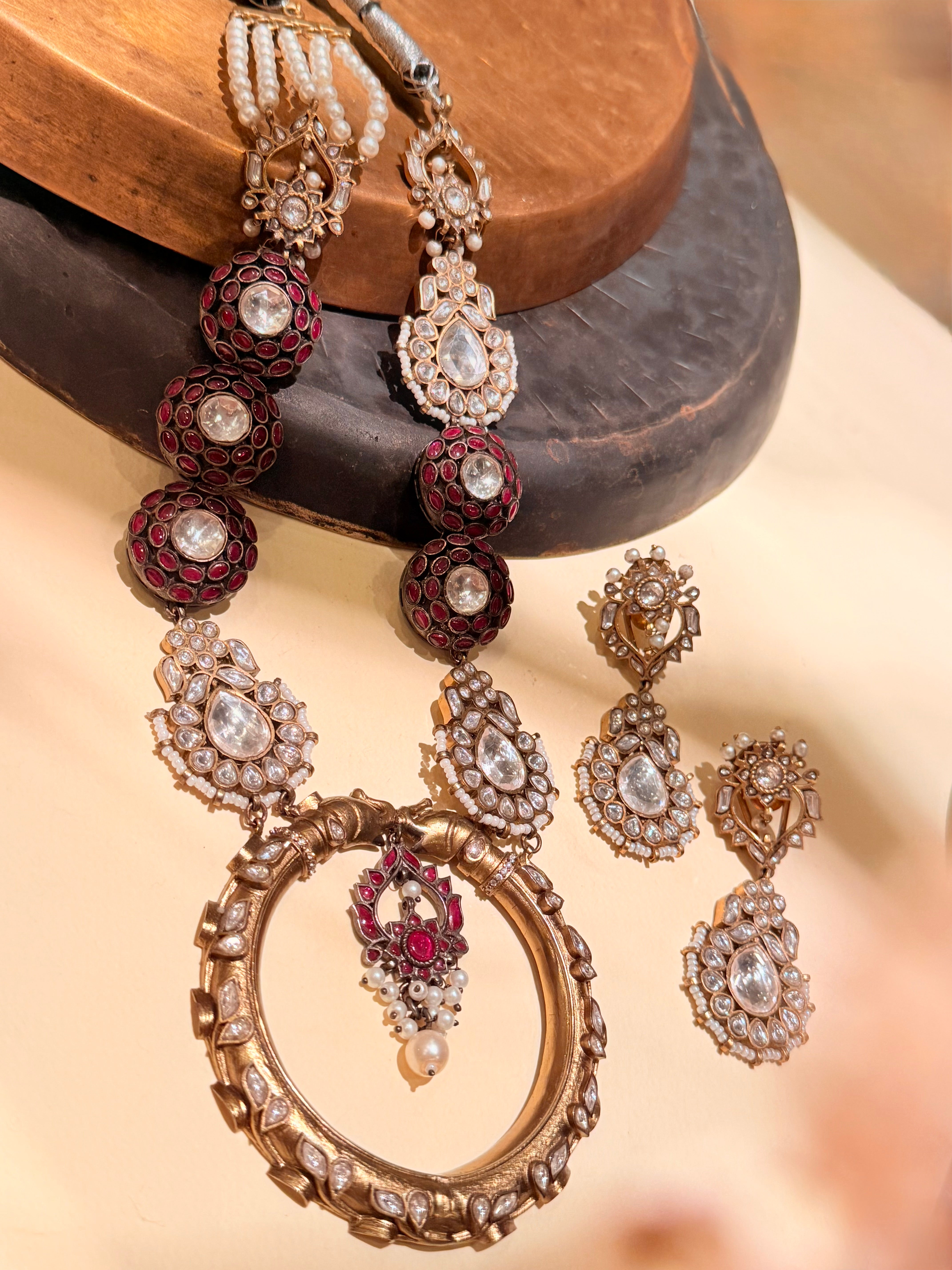 Elephant headed long Necklace - MAHIRA