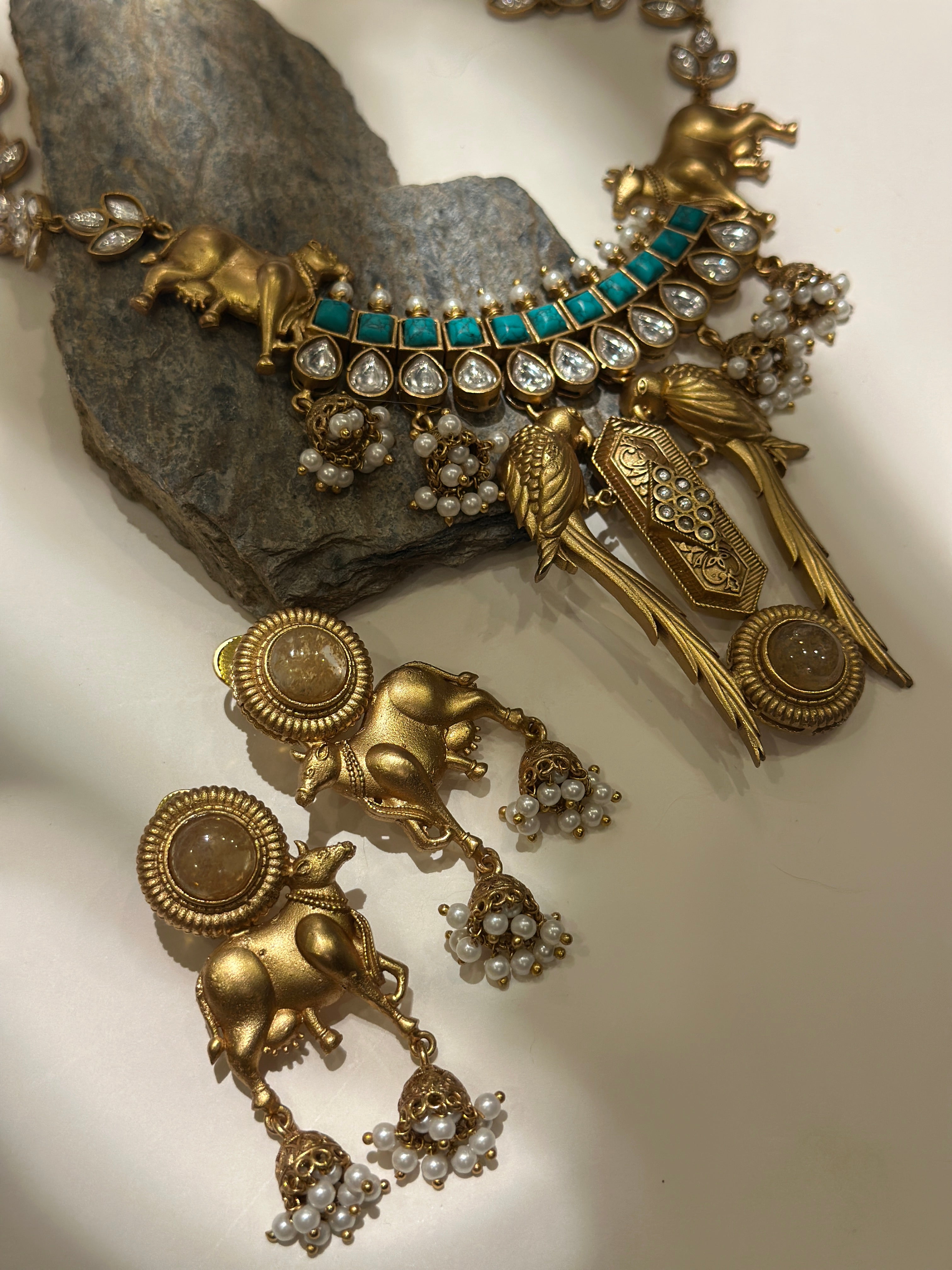 Kamadhenu Pankhuri Heritage Necklace
