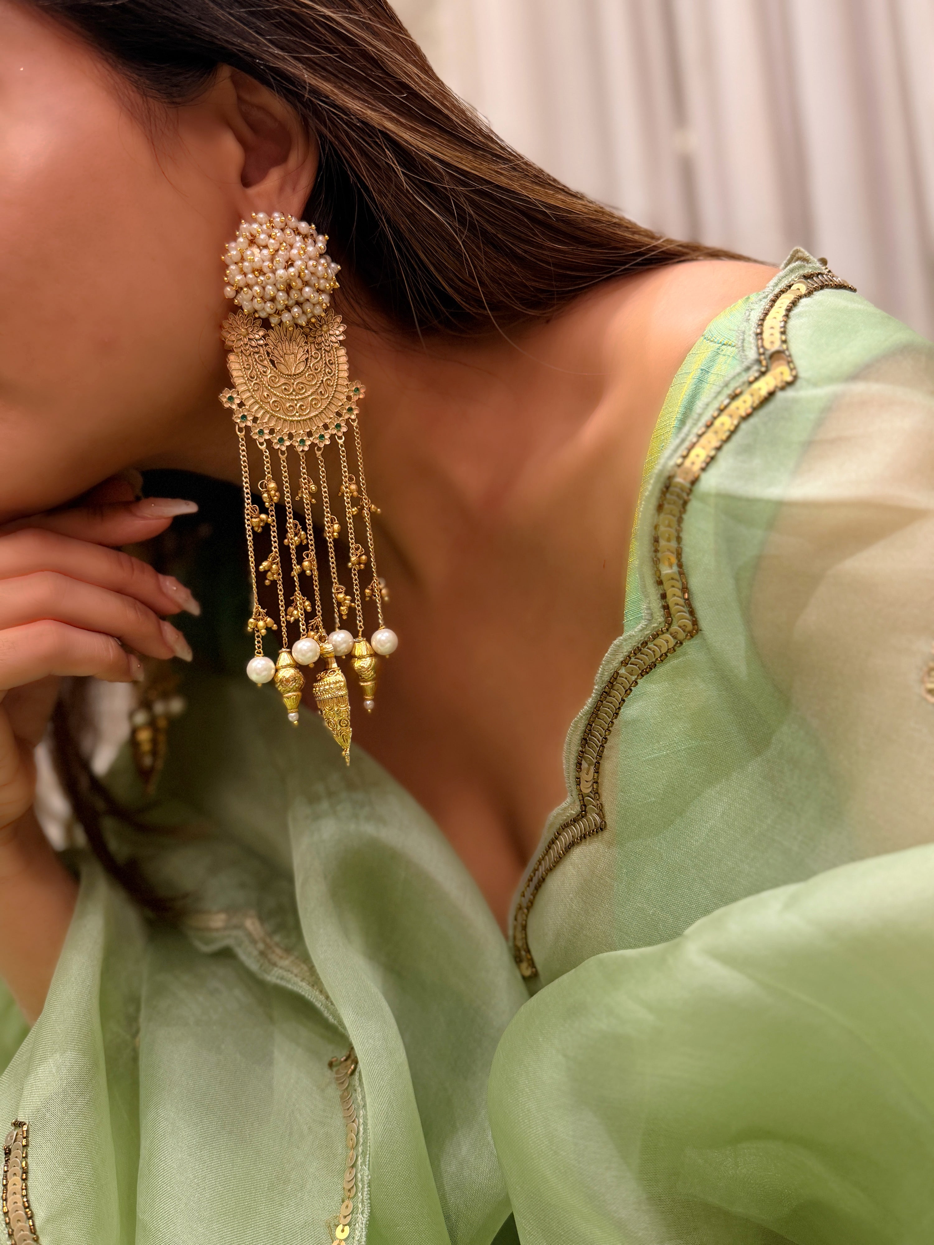 Iqra pearl Dangler - SHRINGAAR