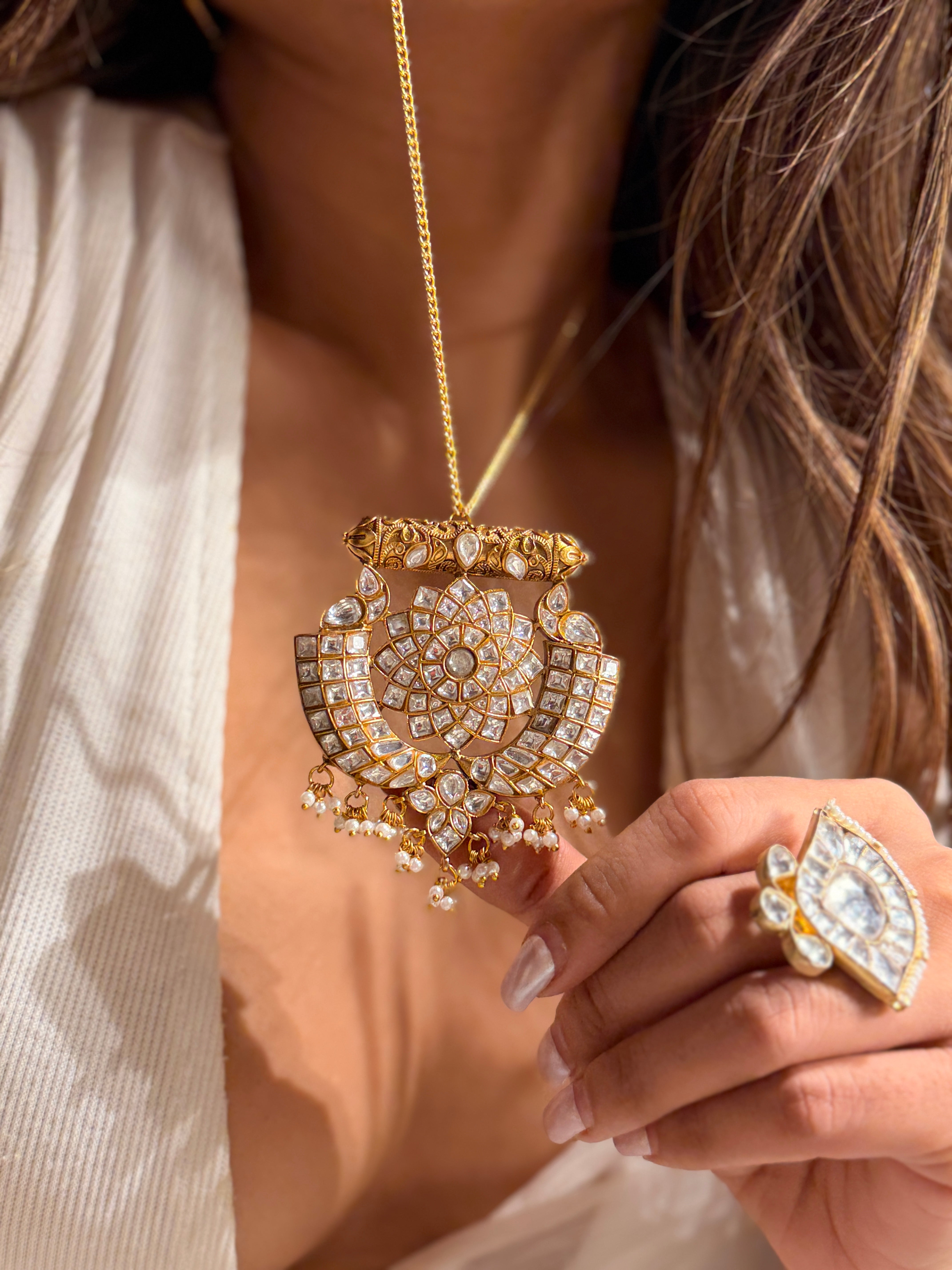 Nidhi Jadau Chain Pendant