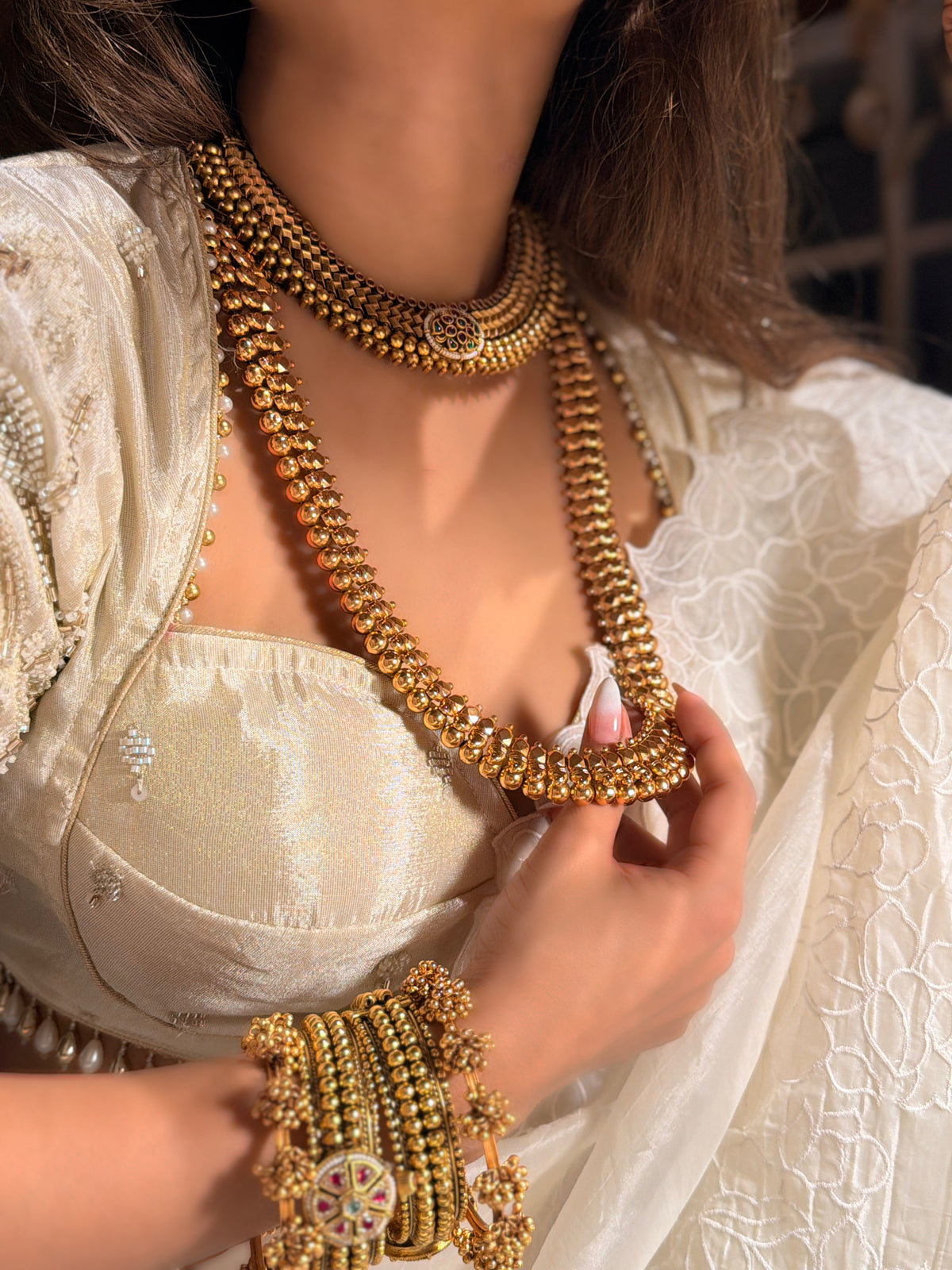Anaya Rajwadi Long Necklace