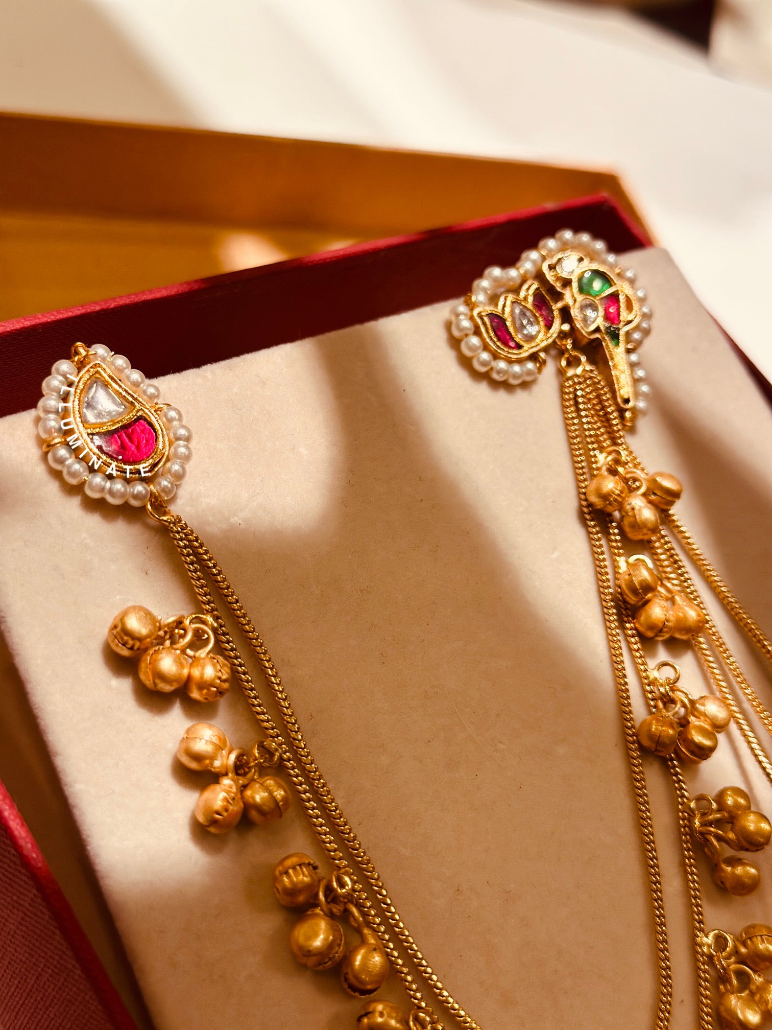 Komal Peacock Ear Chain