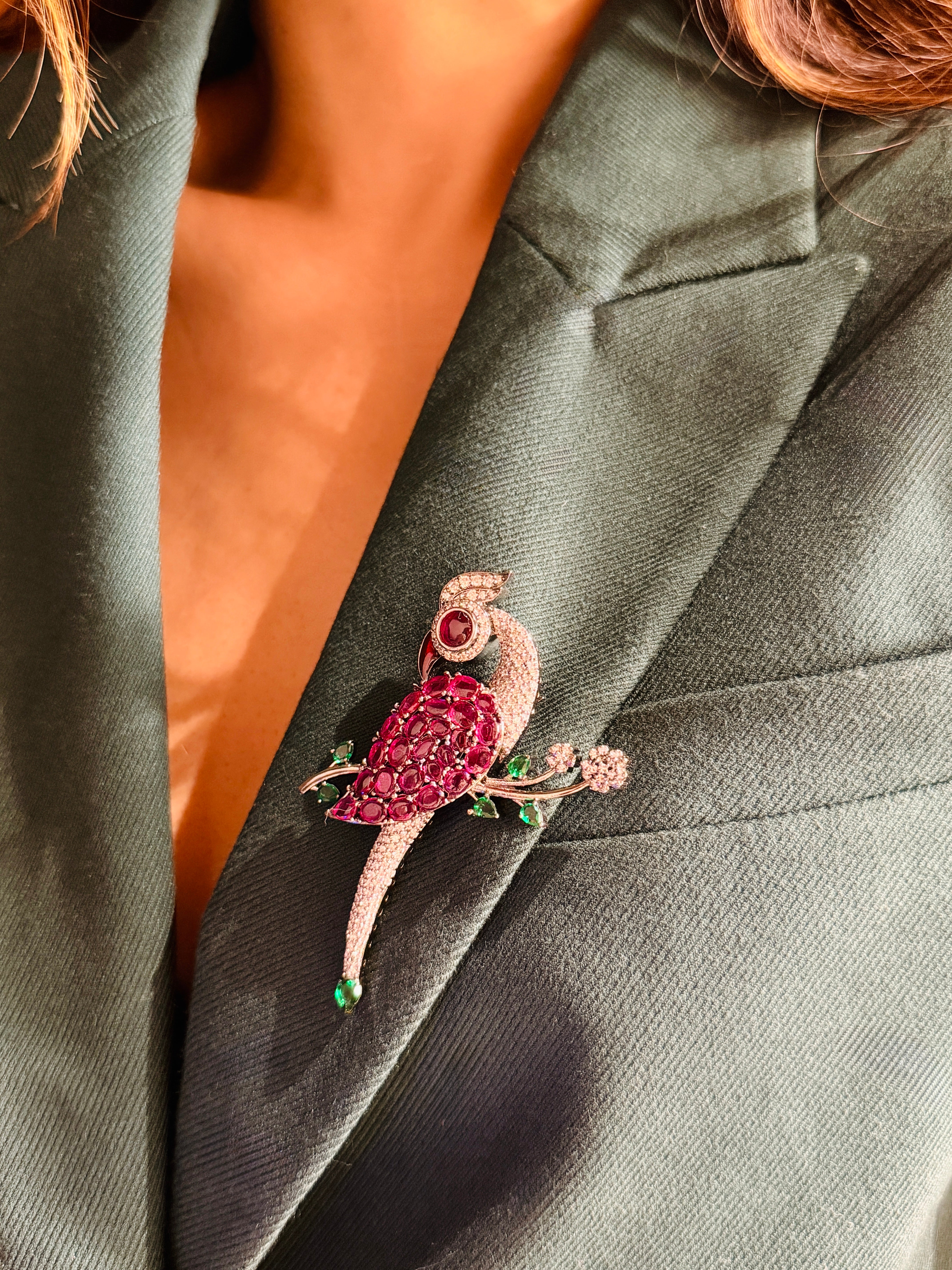 The Grace Peacock Brooch