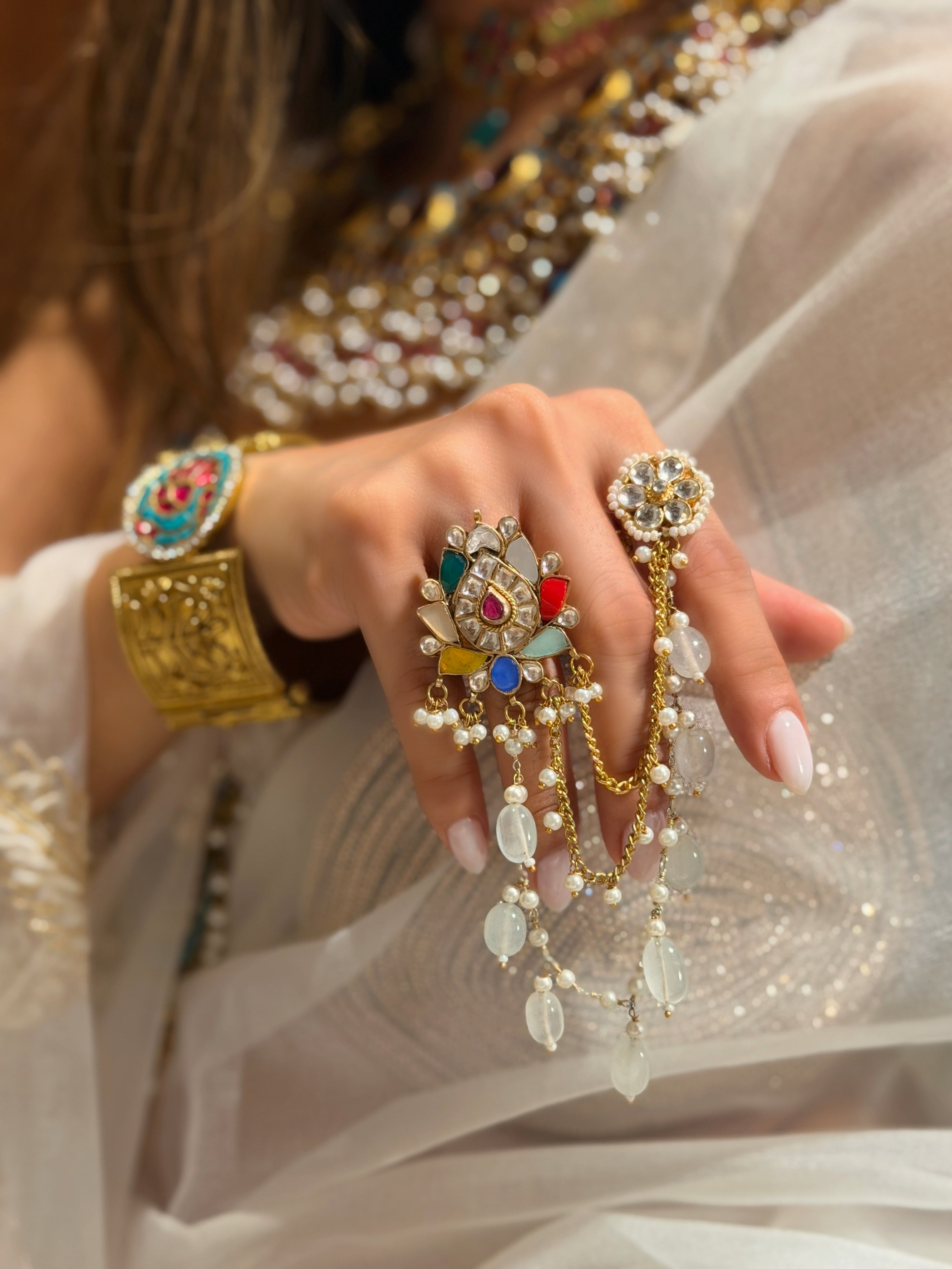 Navratan komal Duo Ring