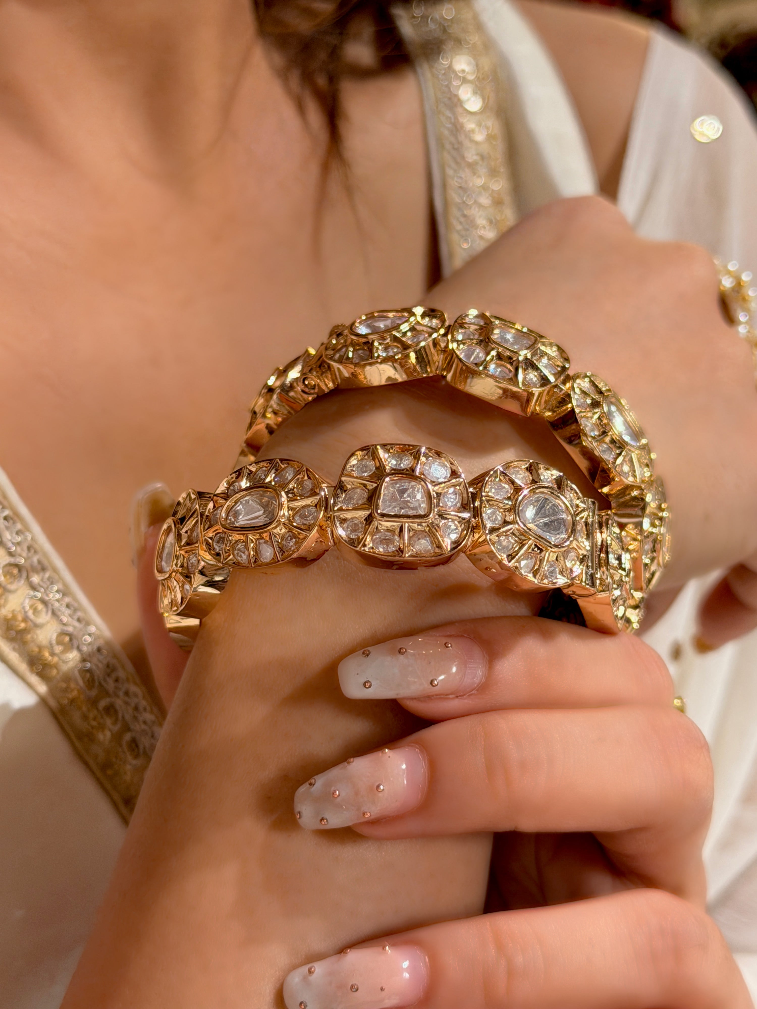 Swara polki cut Bangle