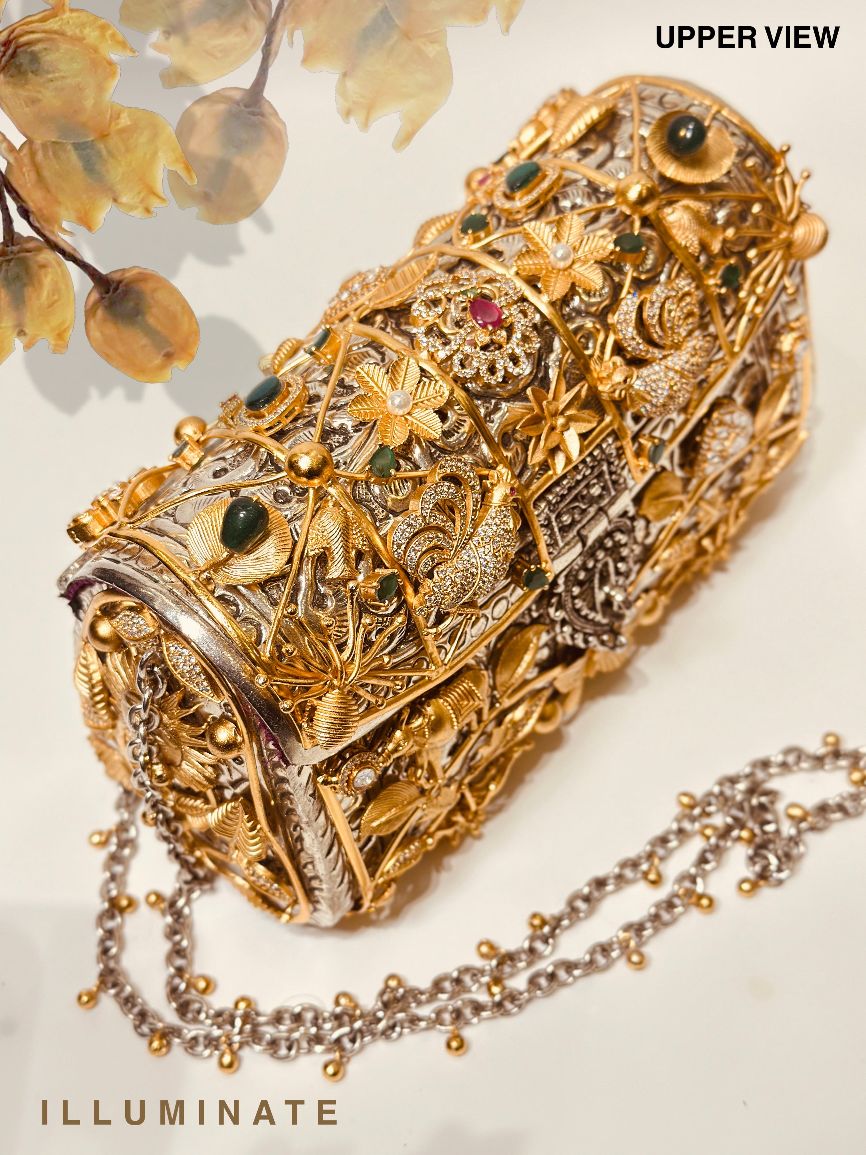 Mystique Golden Eden Clutch
