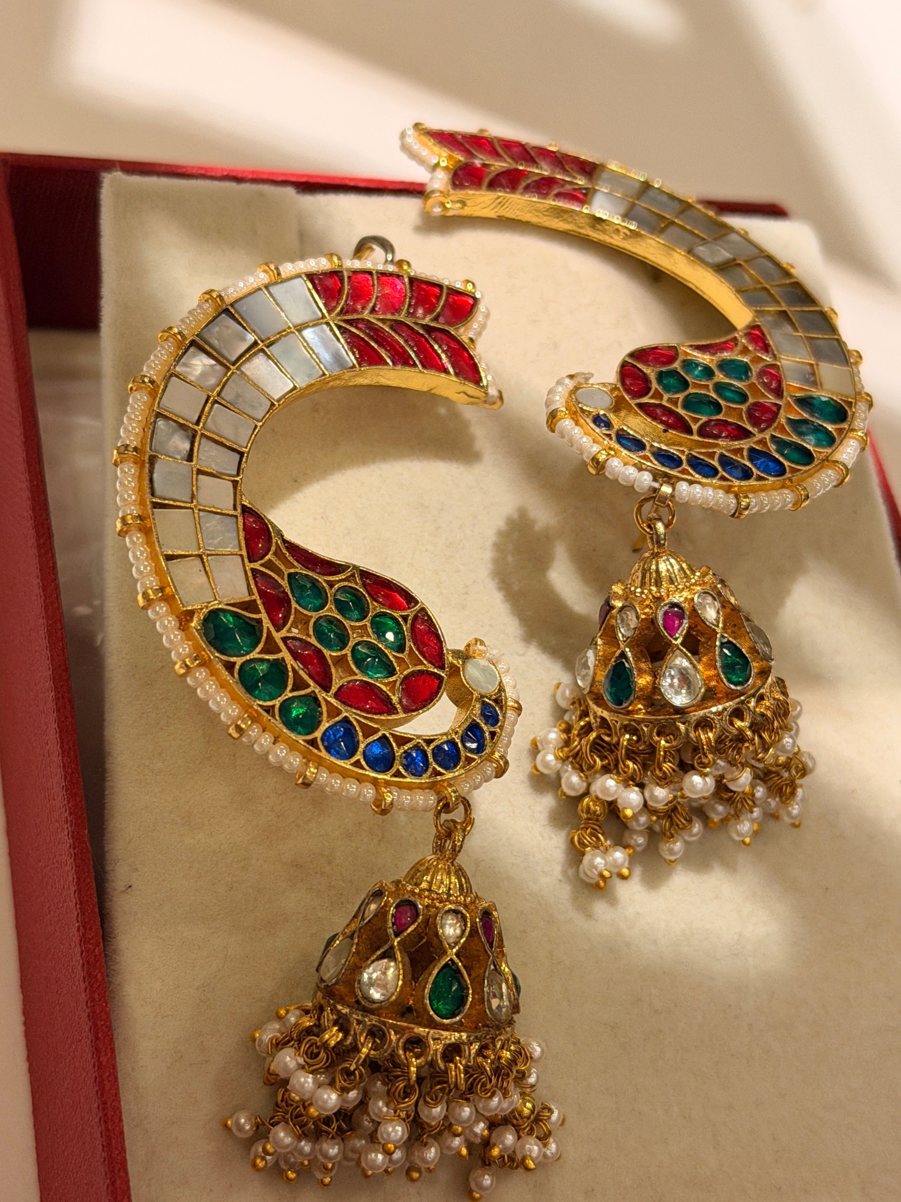 Kasturi Jadau Earcuff Jhumki