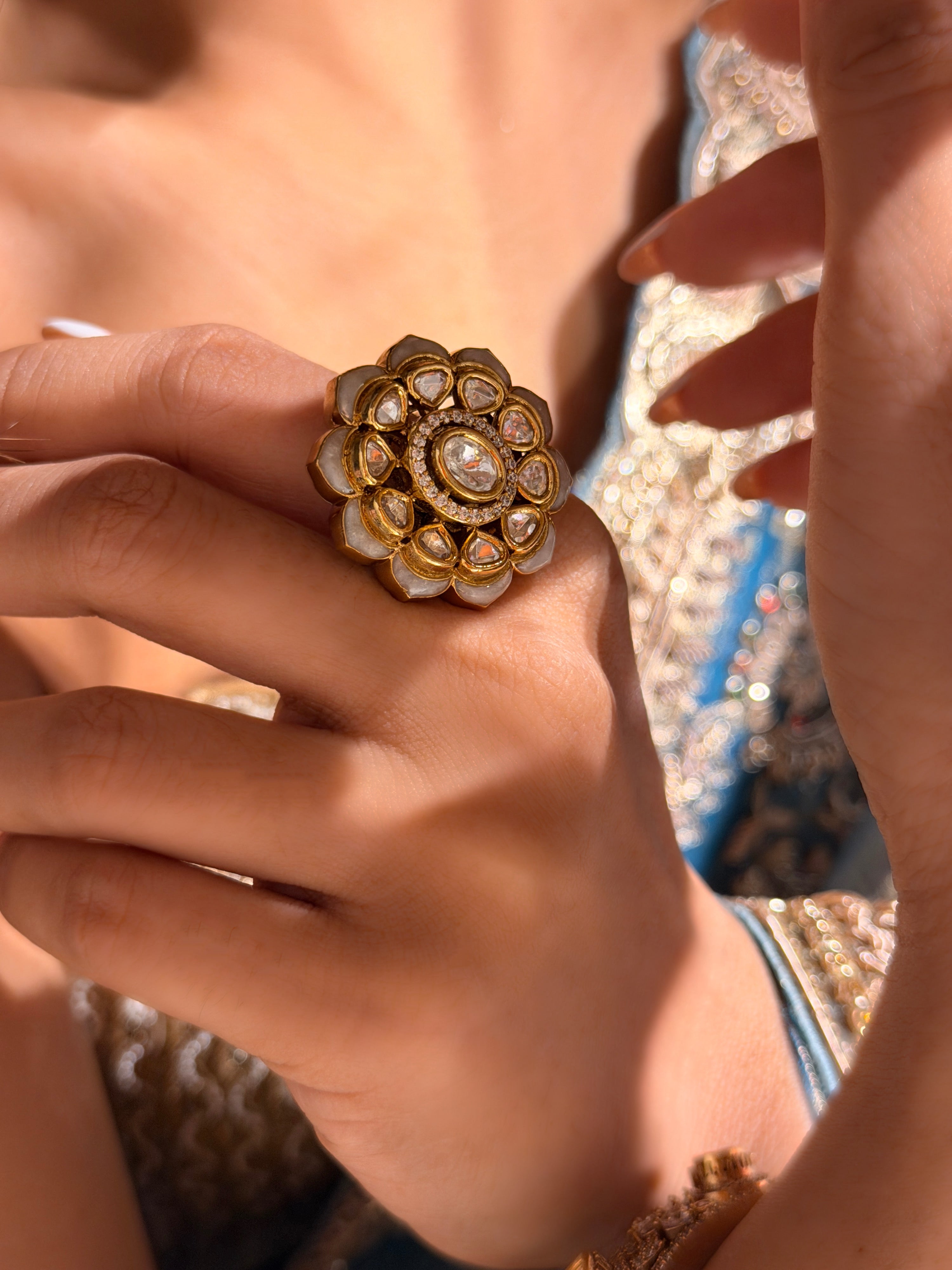 Farhana Ring - White