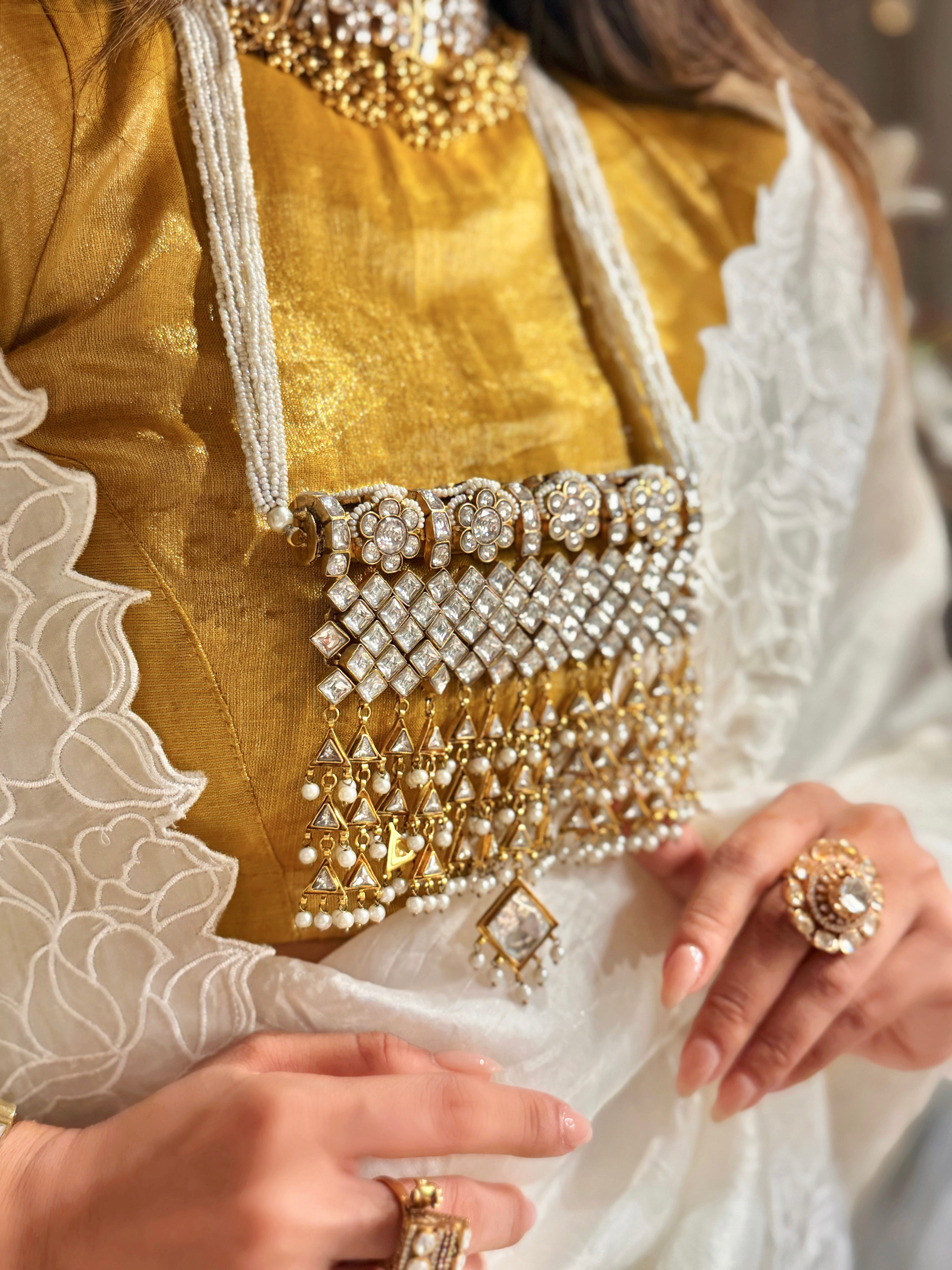 Sheesh Mahal Kundan Necklace