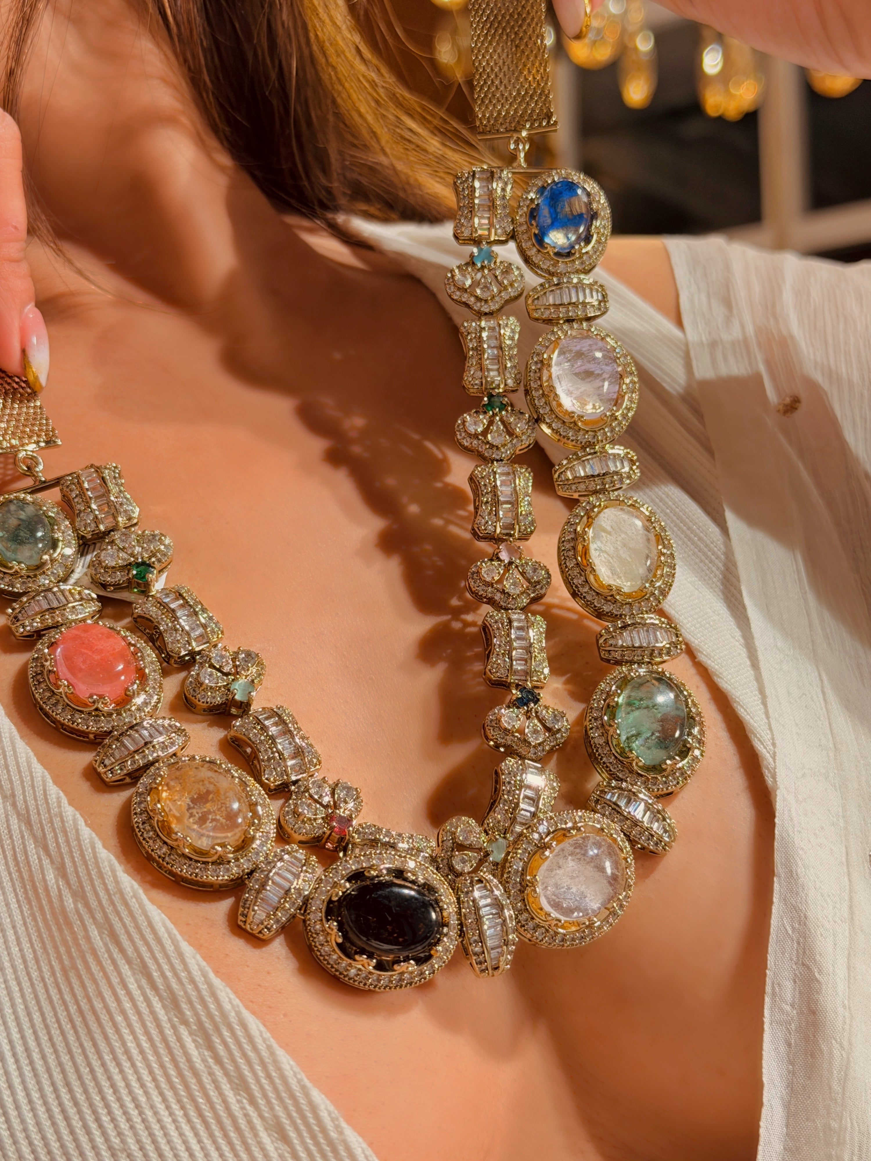 Aura Elizabeth Double layered Necklace