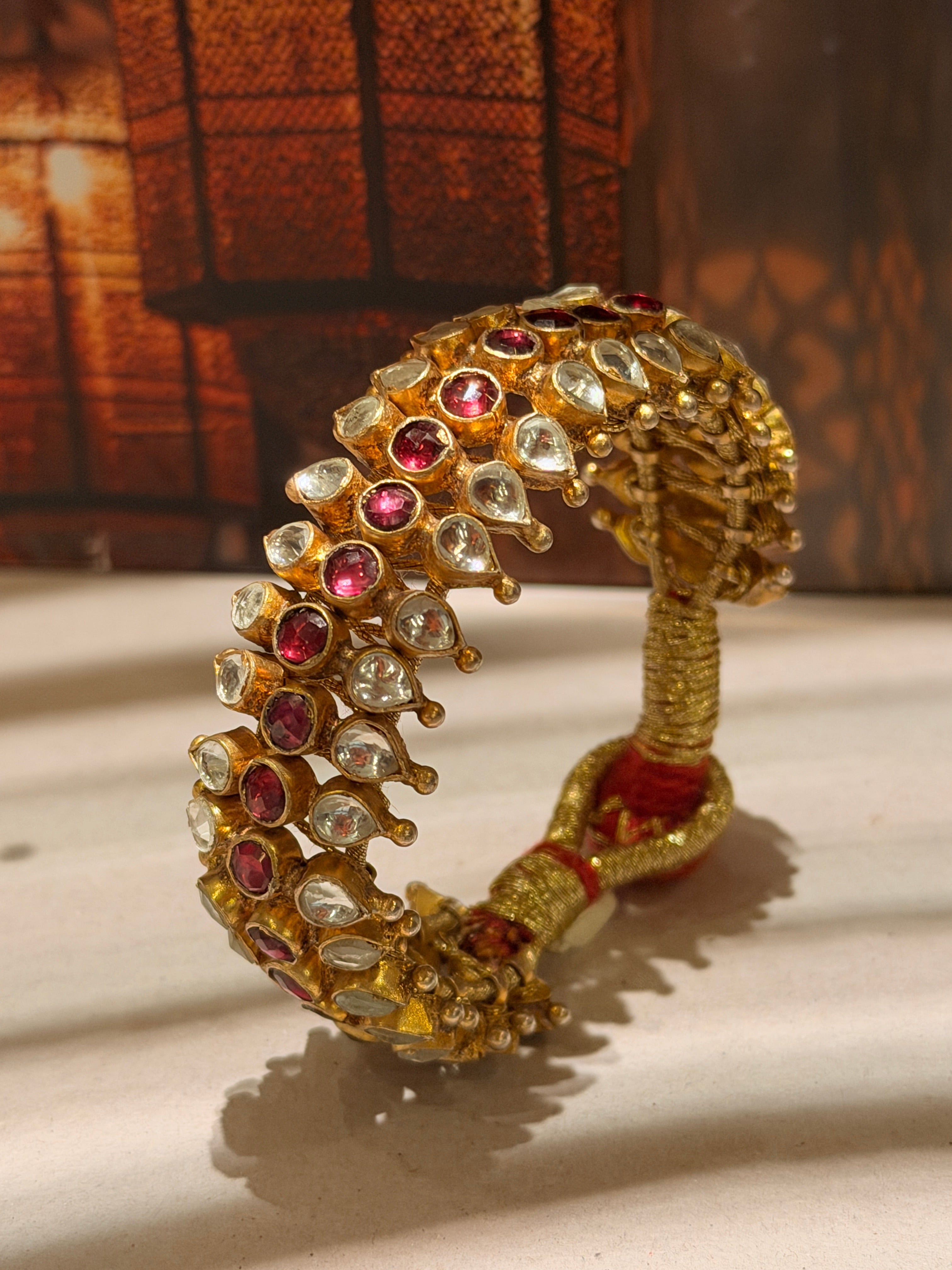 Afreen Ruby Polki Bracelet