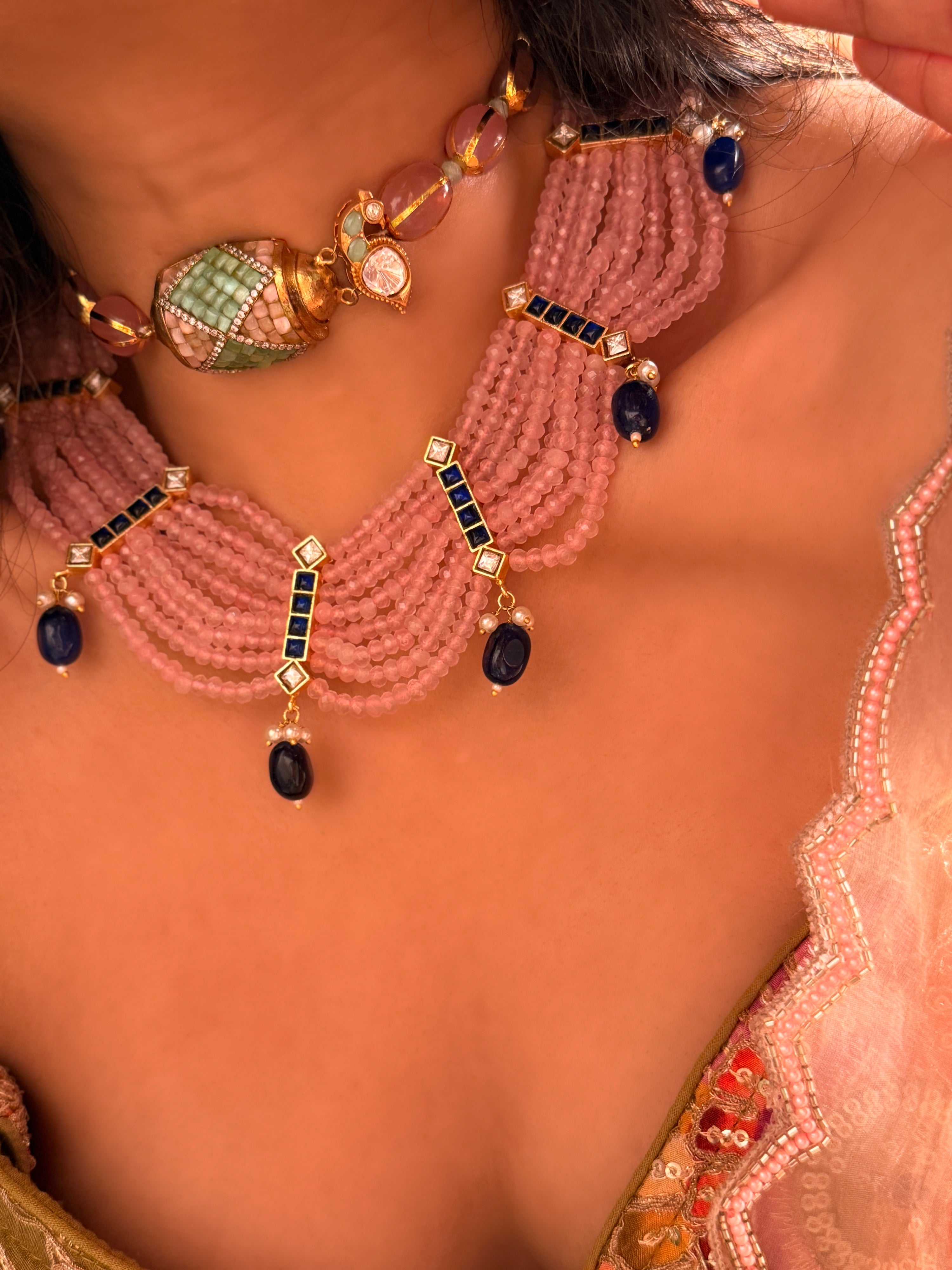 Nayantara Blush pink Necklace