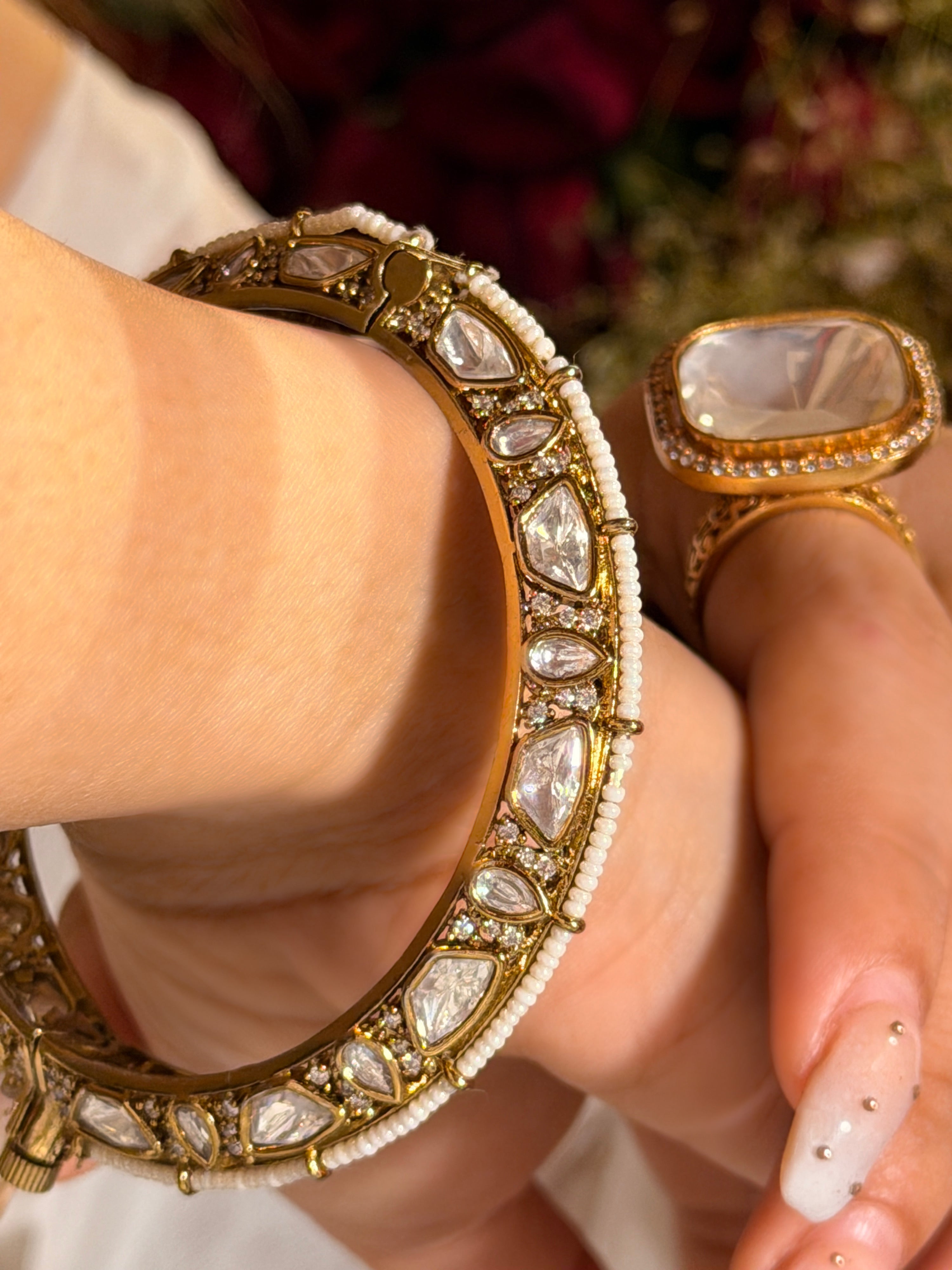 Bharti side polki bangle