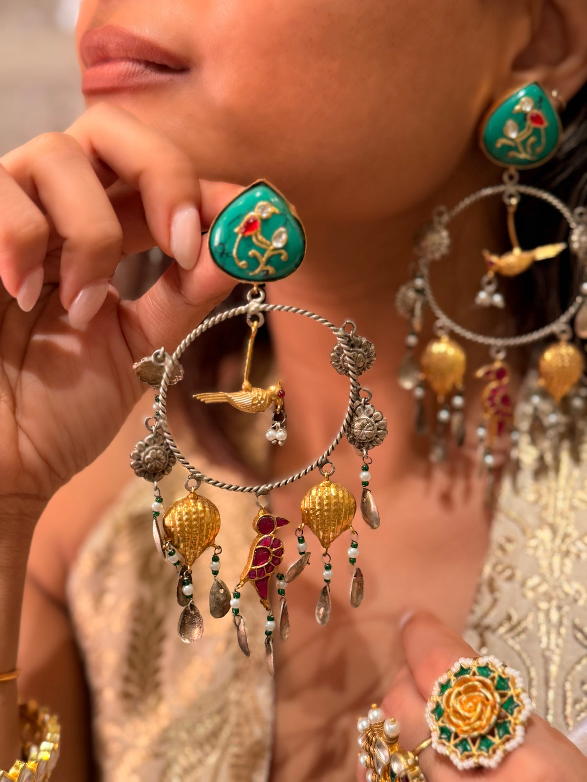 Swarna Pankh Fusion Dangler