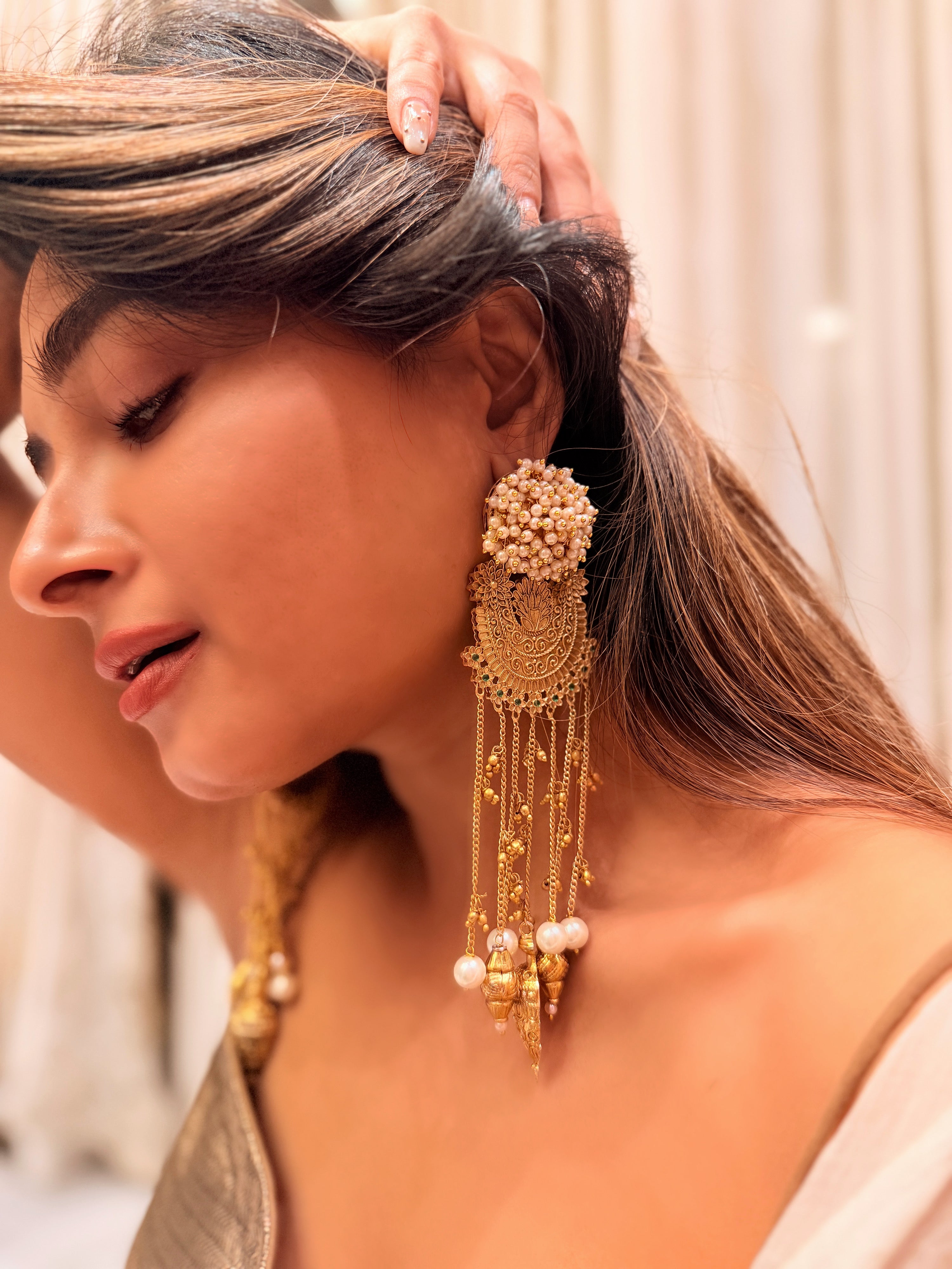 Iqra pearl Dangler - SHRINGAAR