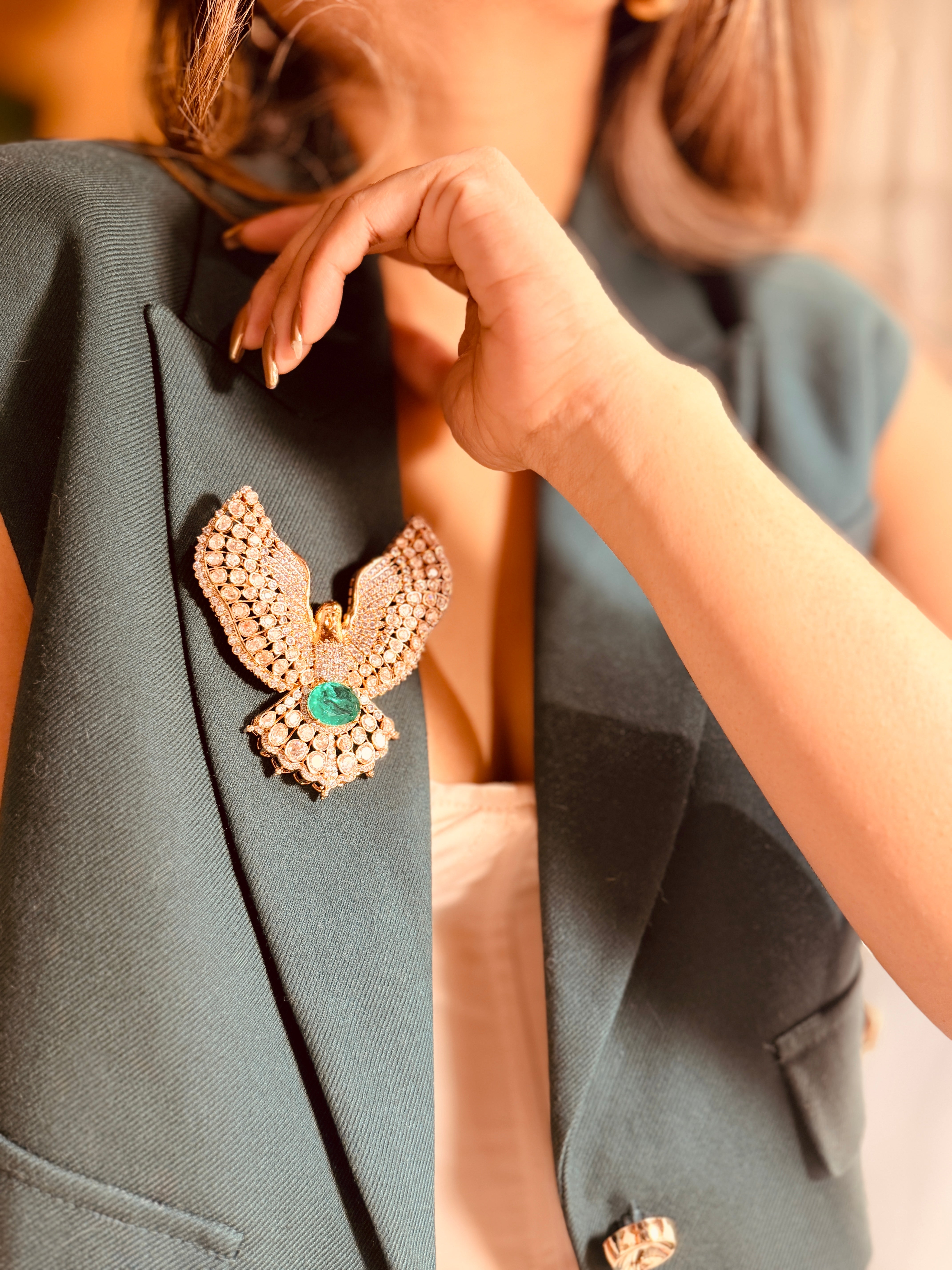 Eagle Worn Brooch